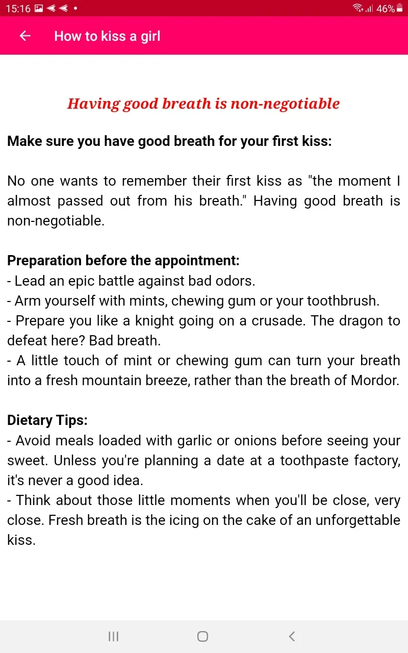 How to kiss a girl | Indus Appstore | Screenshot