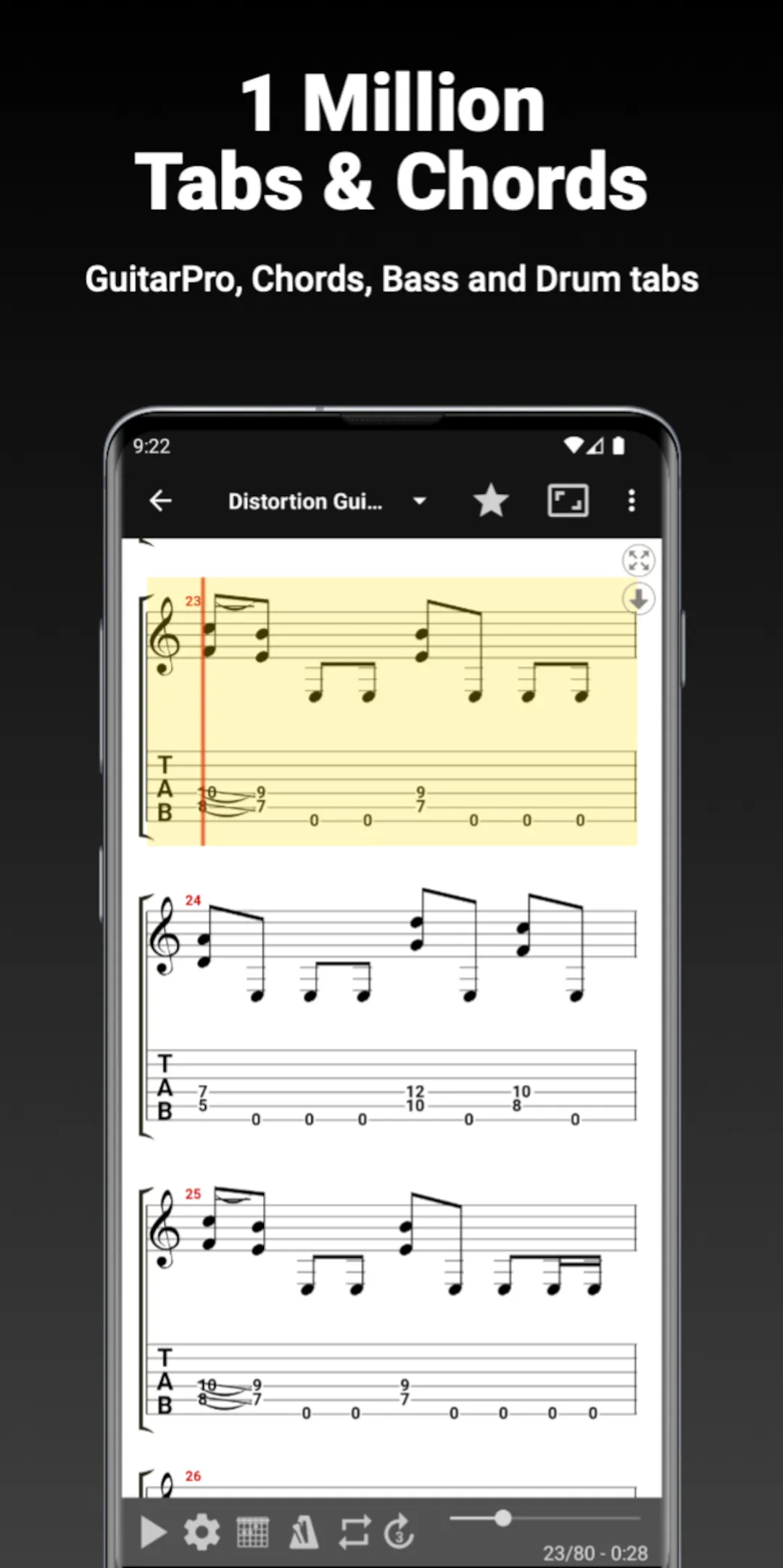 GuitarTab - Tabs and chords | Indus Appstore | Screenshot