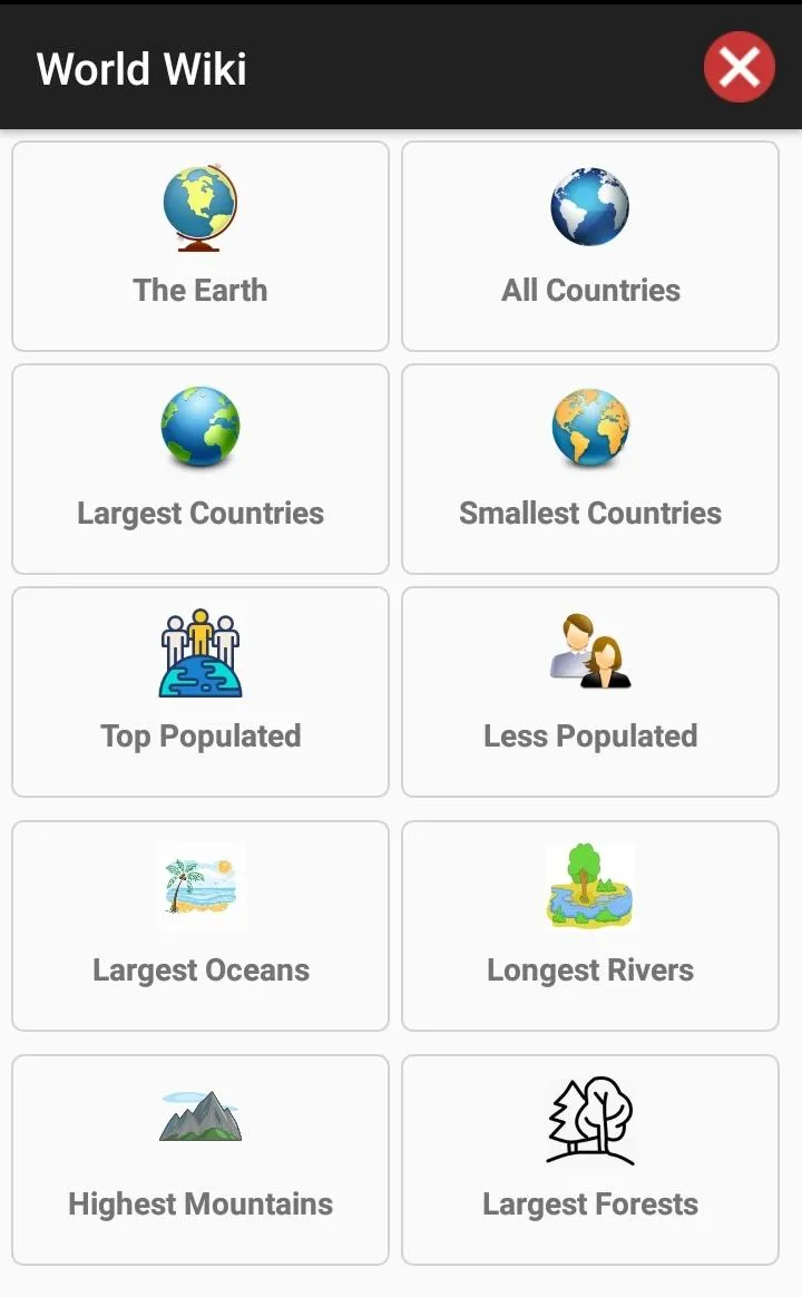 World Wiki - Largest, Smallest | Indus Appstore | Screenshot