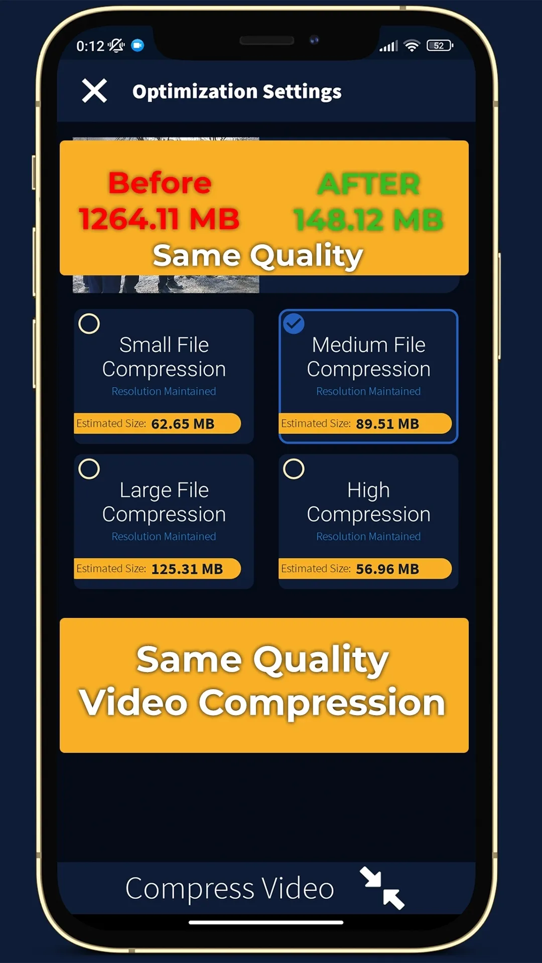 Video Compress No-Lose Quality | Indus Appstore | Screenshot