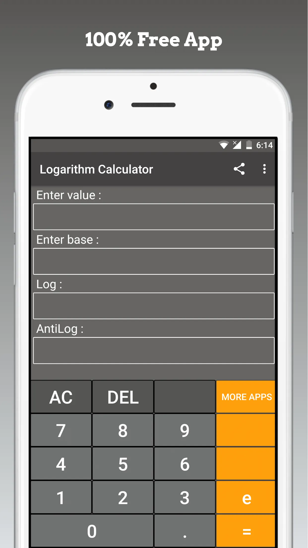 Logarithm Calculator | Indus Appstore | Screenshot