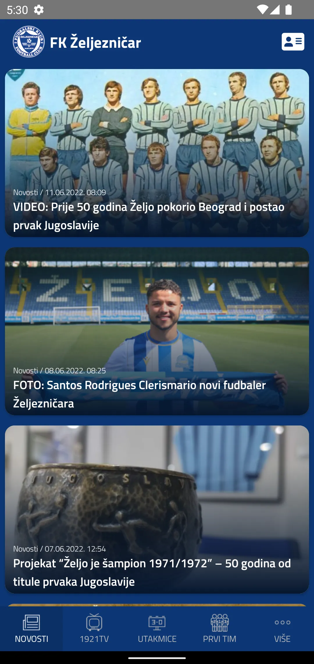 FK Željezničar | Indus Appstore | Screenshot