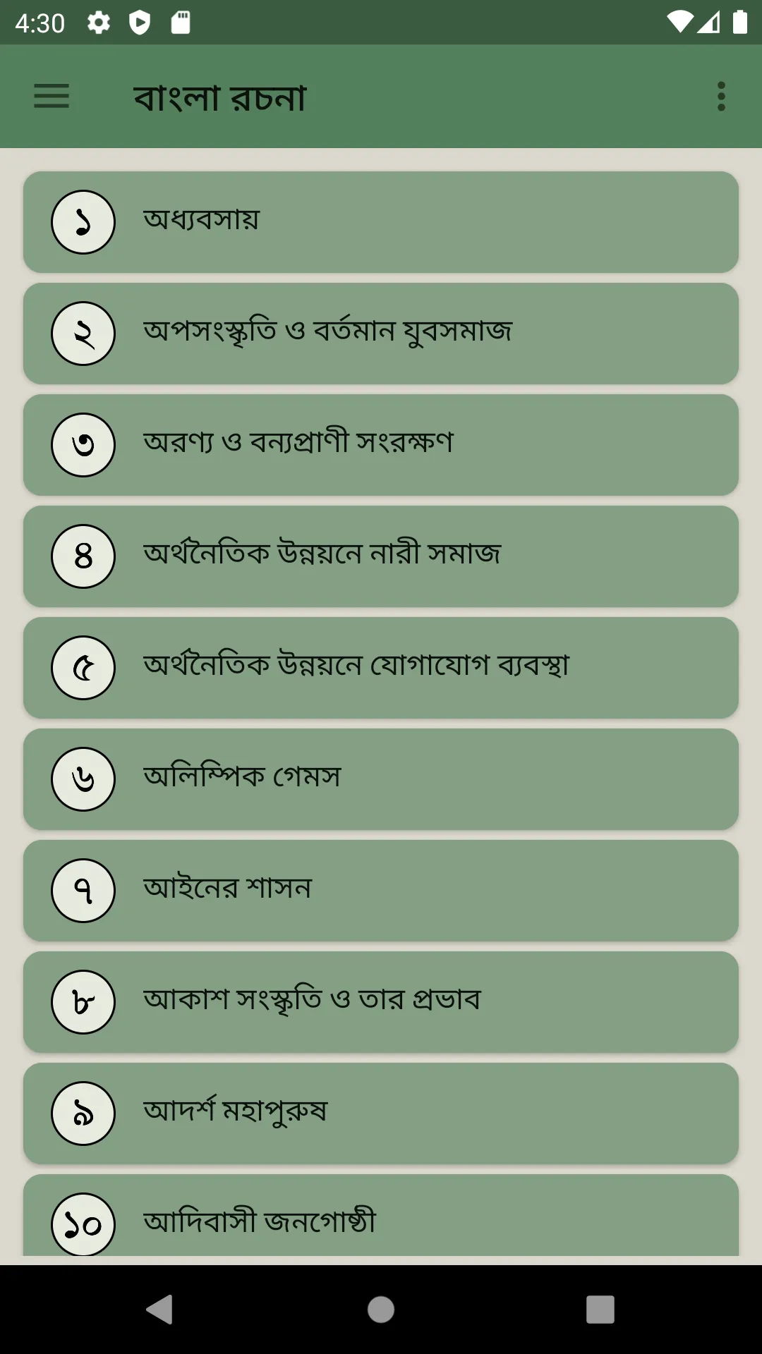 বাংলা রচনা সমগ্র ২৫০+ কালেকশন | Indus Appstore | Screenshot