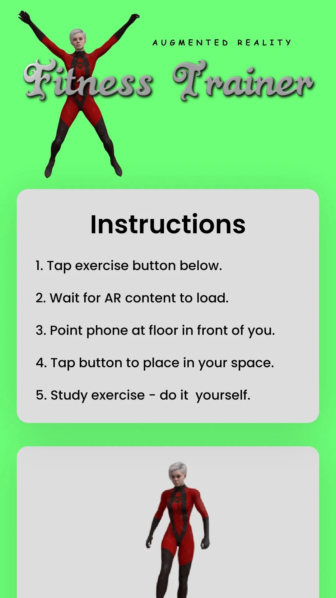 AR Fitness Trainer | Indus Appstore | Screenshot