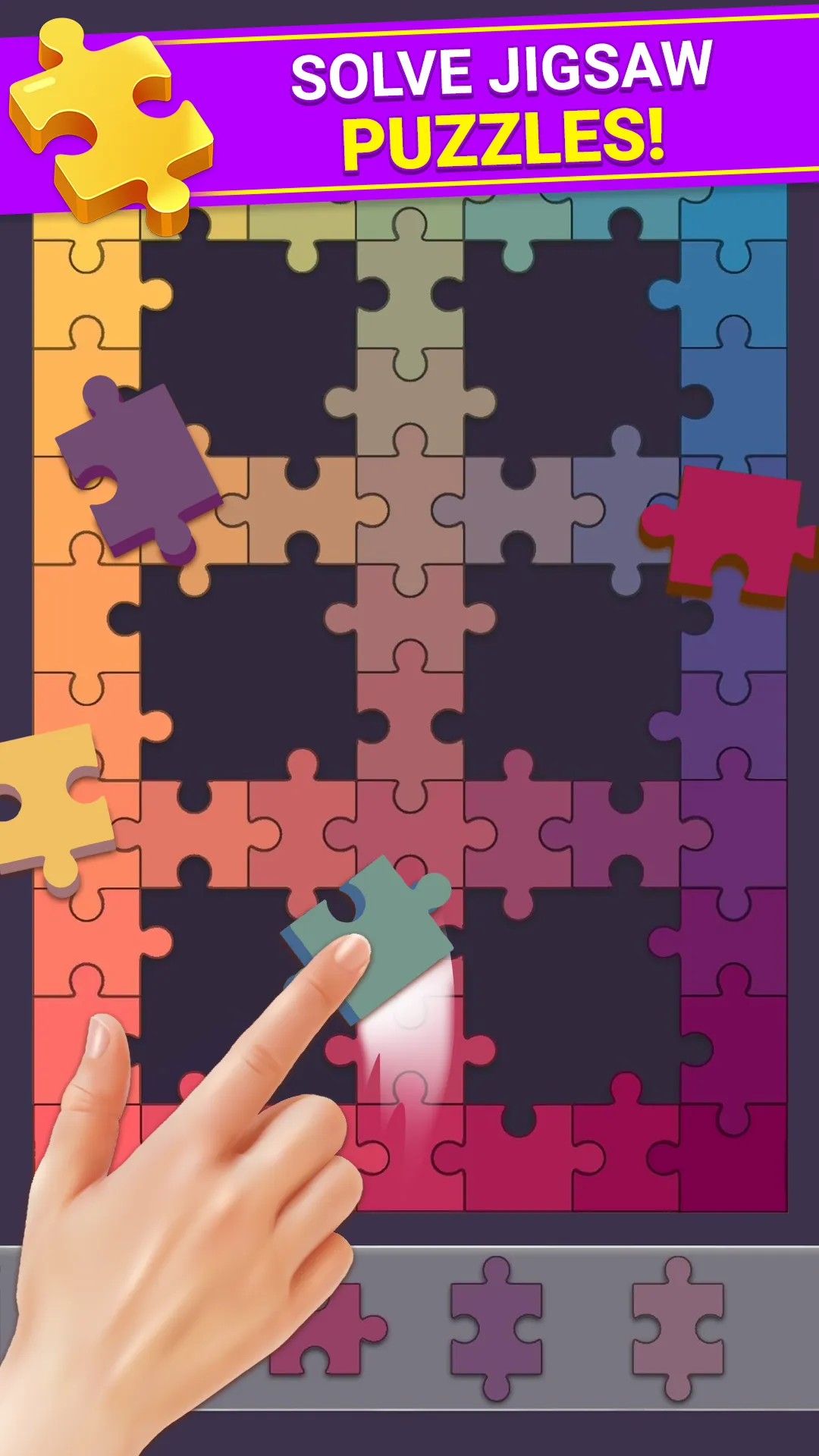 Color Gradient Jigsaw Puzzle | Indus Appstore | Screenshot