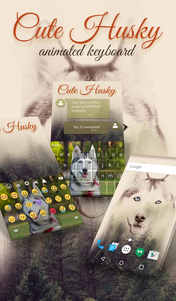 Cute Husky Wallpaper HD Theme | Indus Appstore | Screenshot