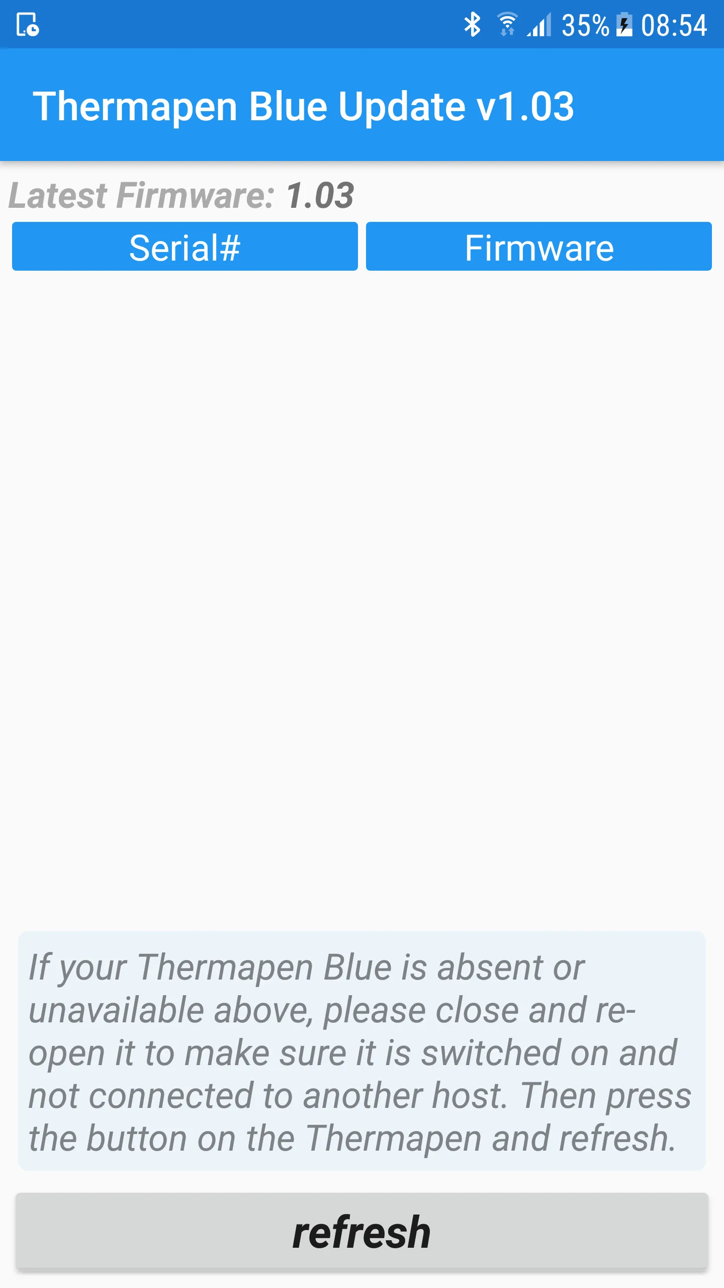 Thermapen Blue Update | Indus Appstore | Screenshot