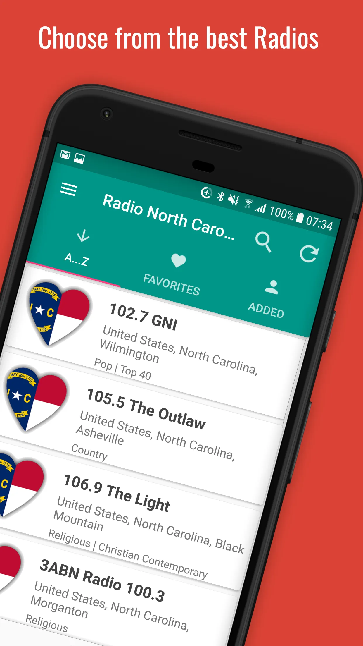 North Carolina Radio | Indus Appstore | Screenshot