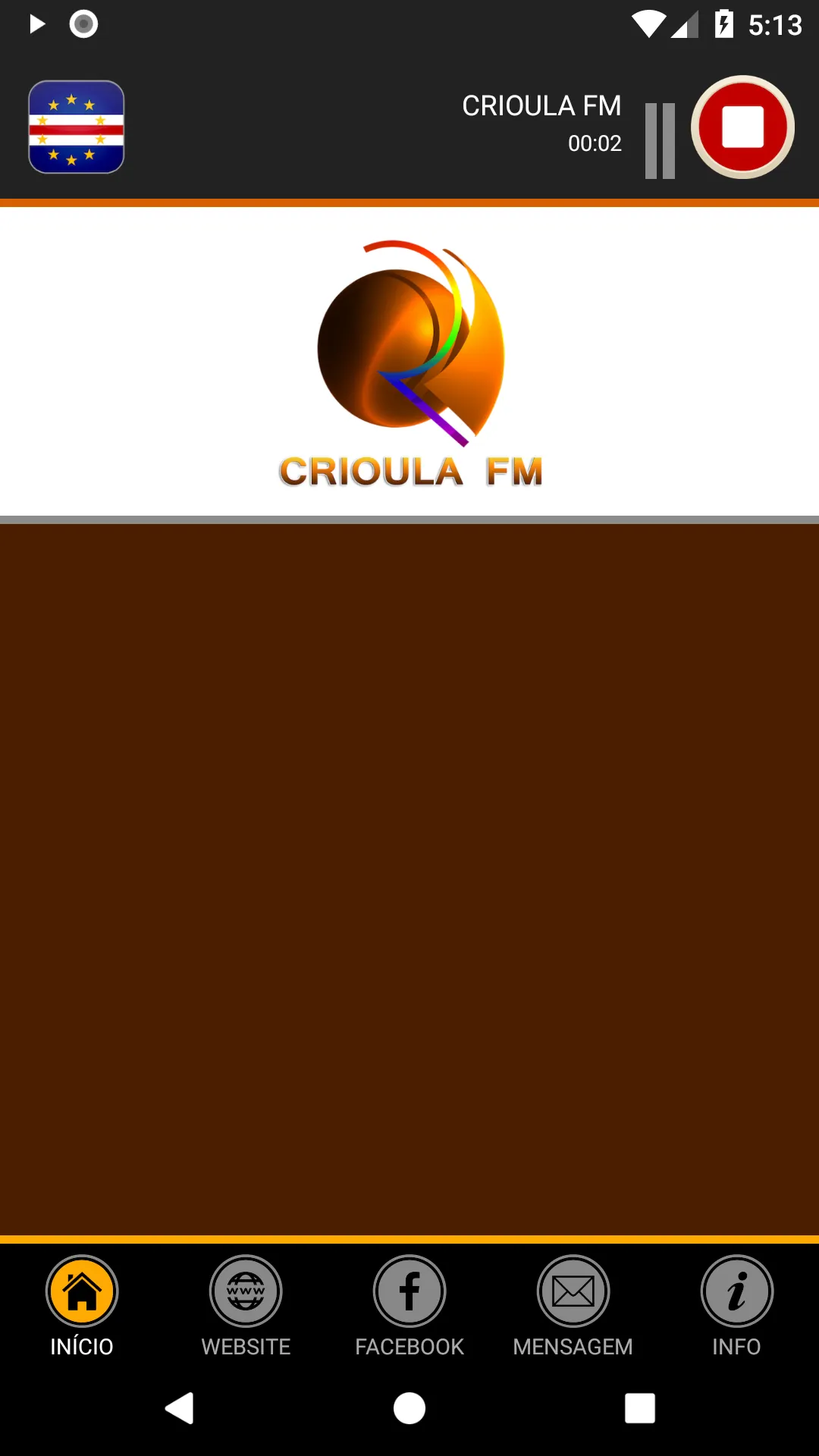 Rádio Crioula FM | Indus Appstore | Screenshot