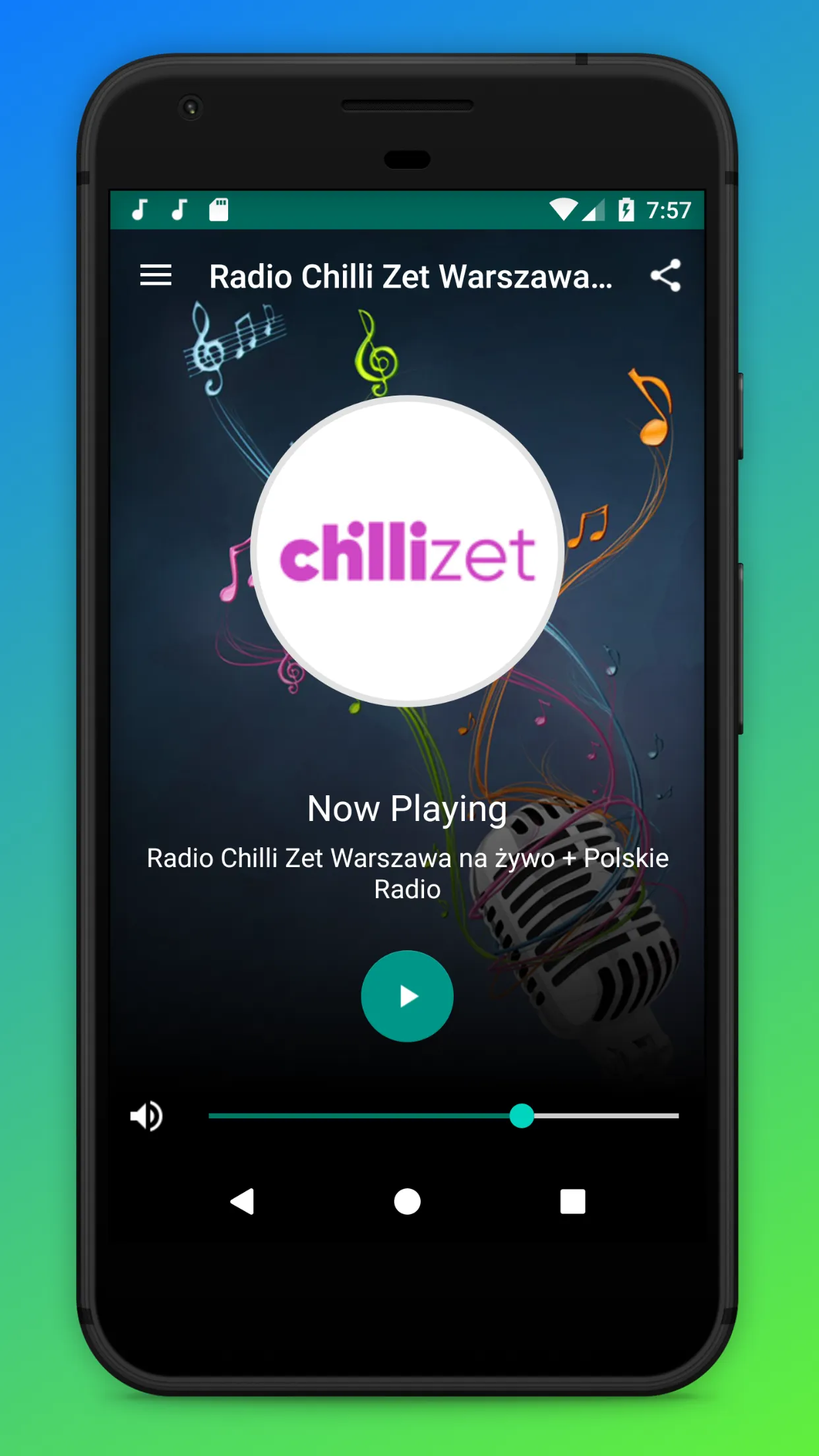 Radio Chilli Zet Warszawa PL | Indus Appstore | Screenshot