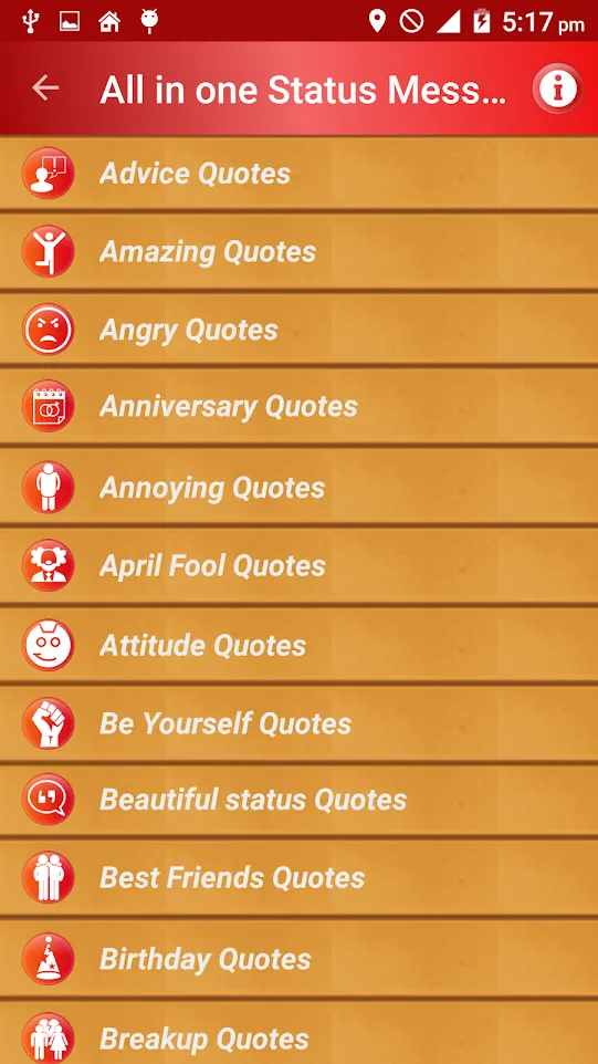 All Status Messages & Quotes | Indus Appstore | Screenshot