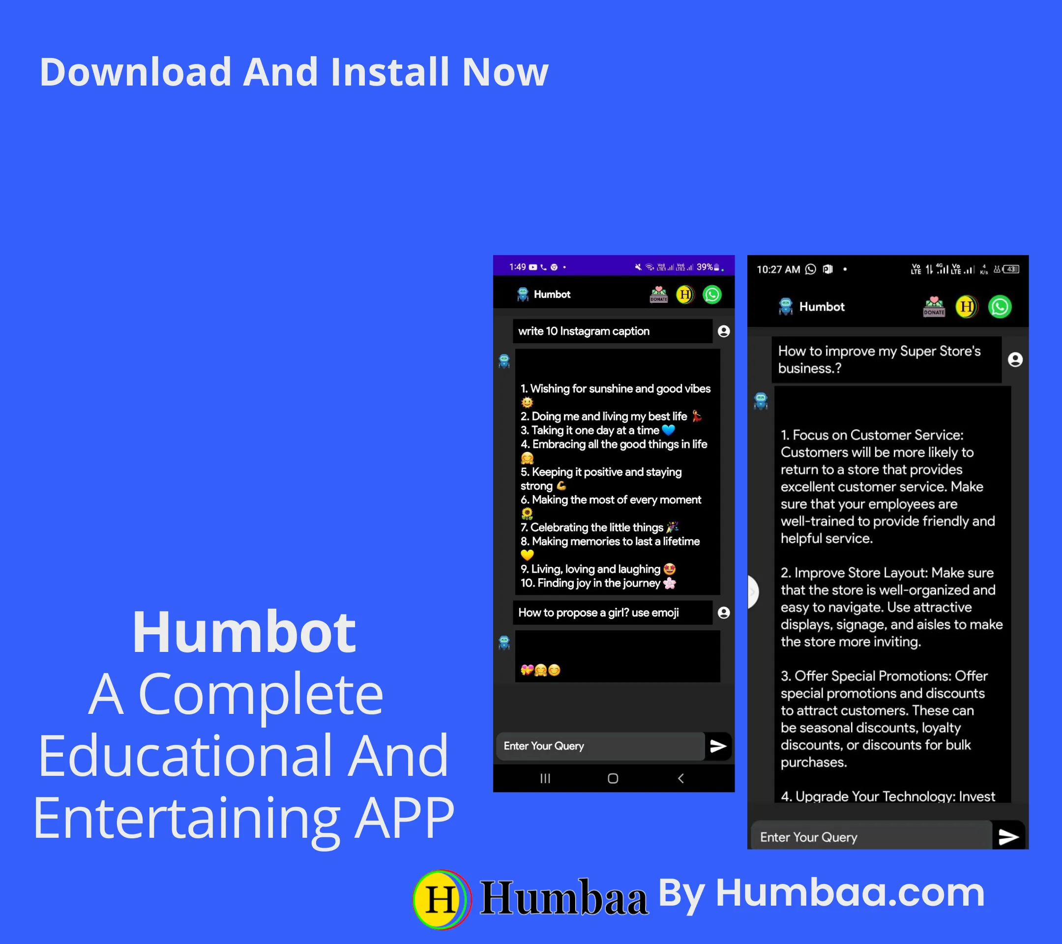 Humbot | Indus Appstore | Screenshot