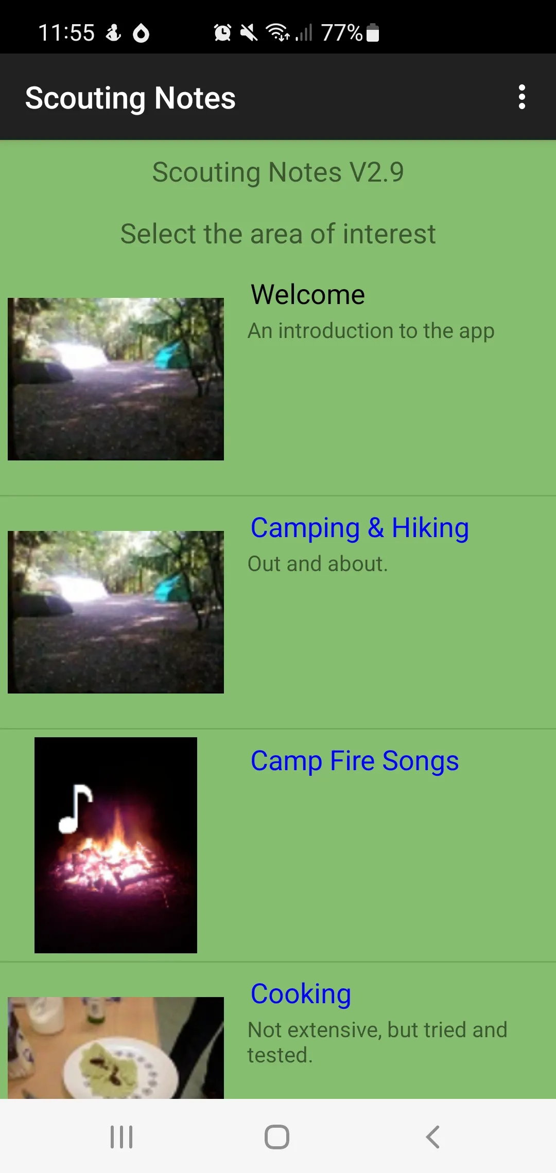 Scouting Notes | Indus Appstore | Screenshot