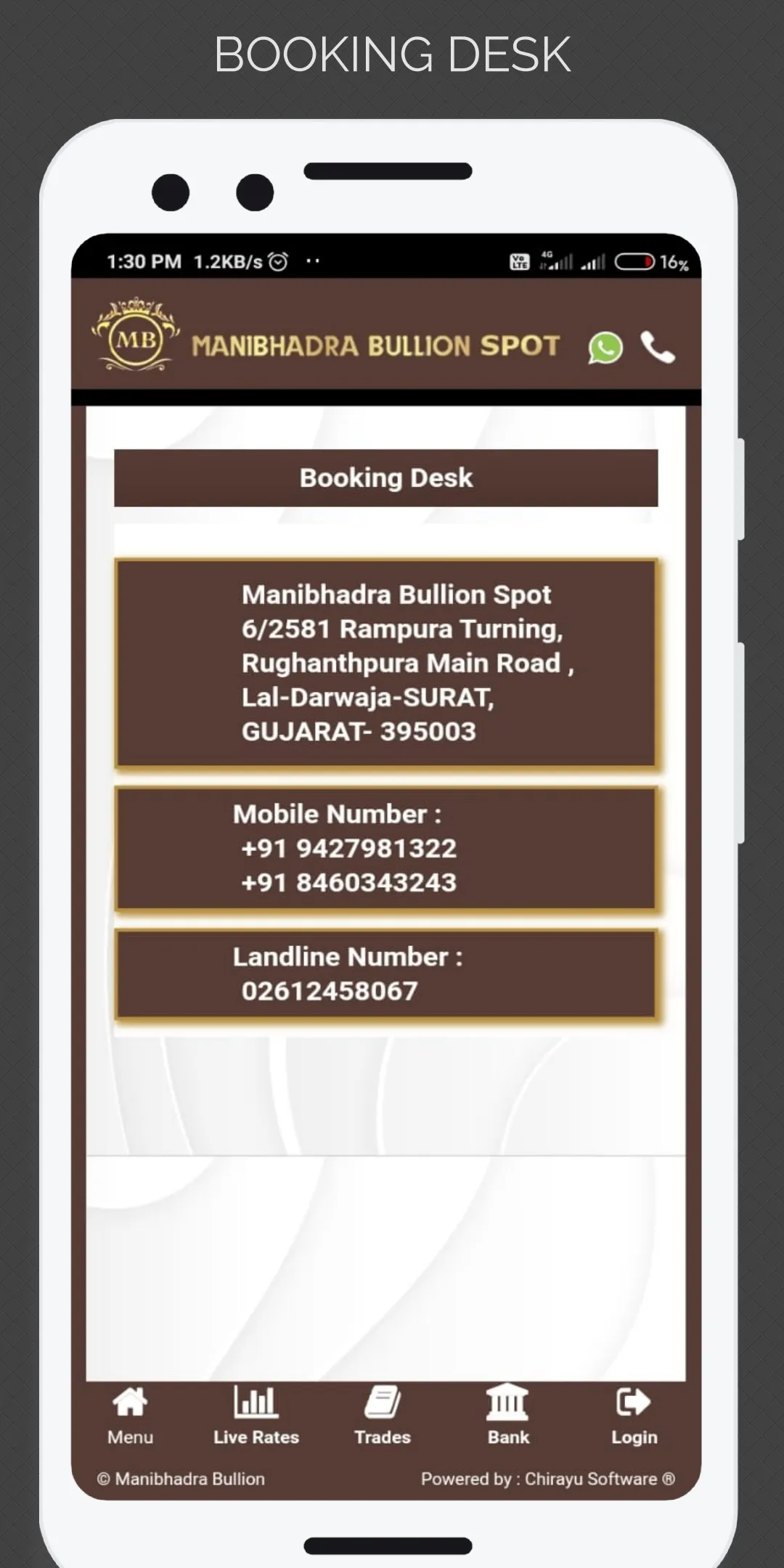 Manibhadra Bullion Spot | Indus Appstore | Screenshot