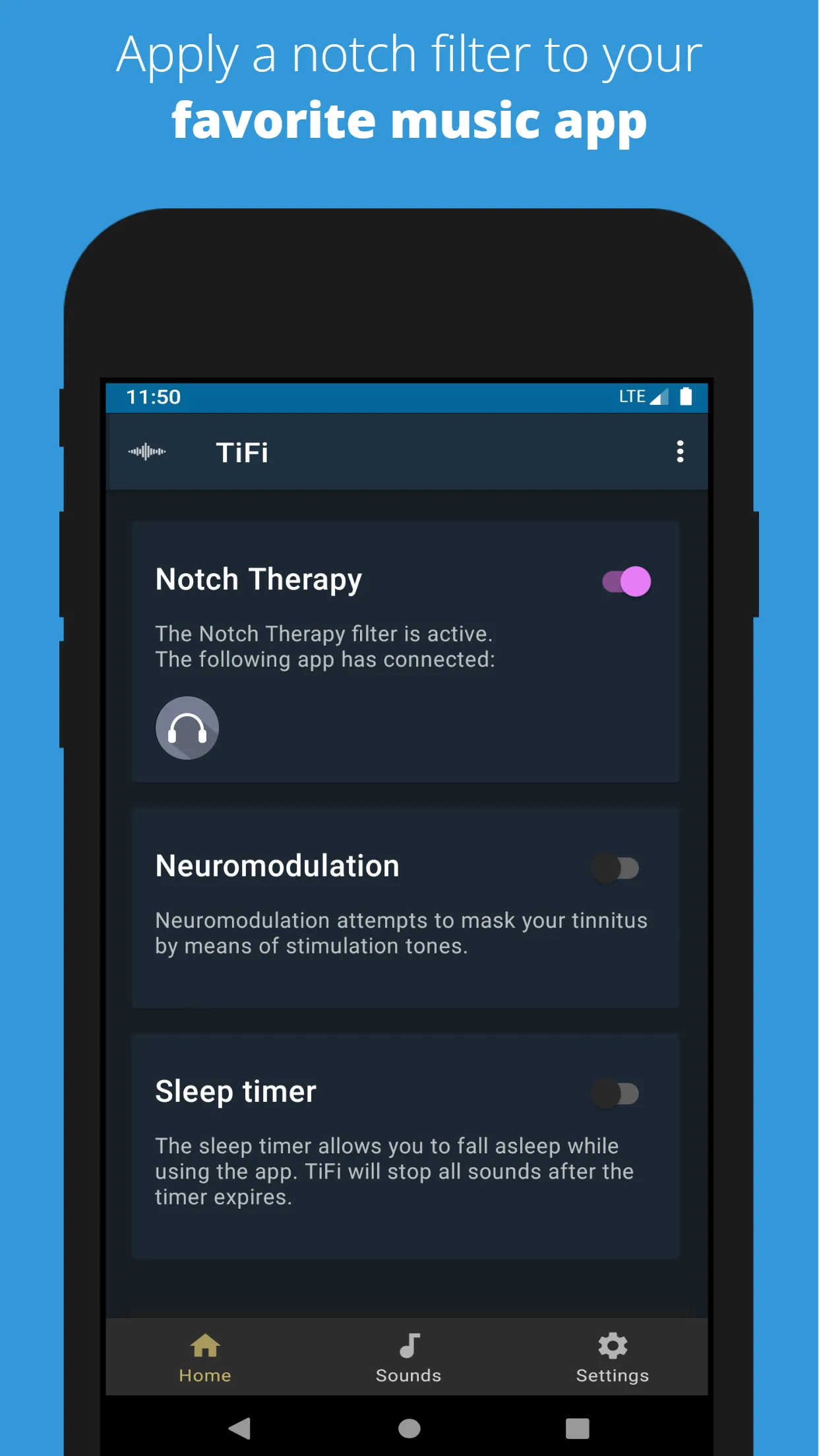 TiFi - Tinnitus music filter | Indus Appstore | Screenshot