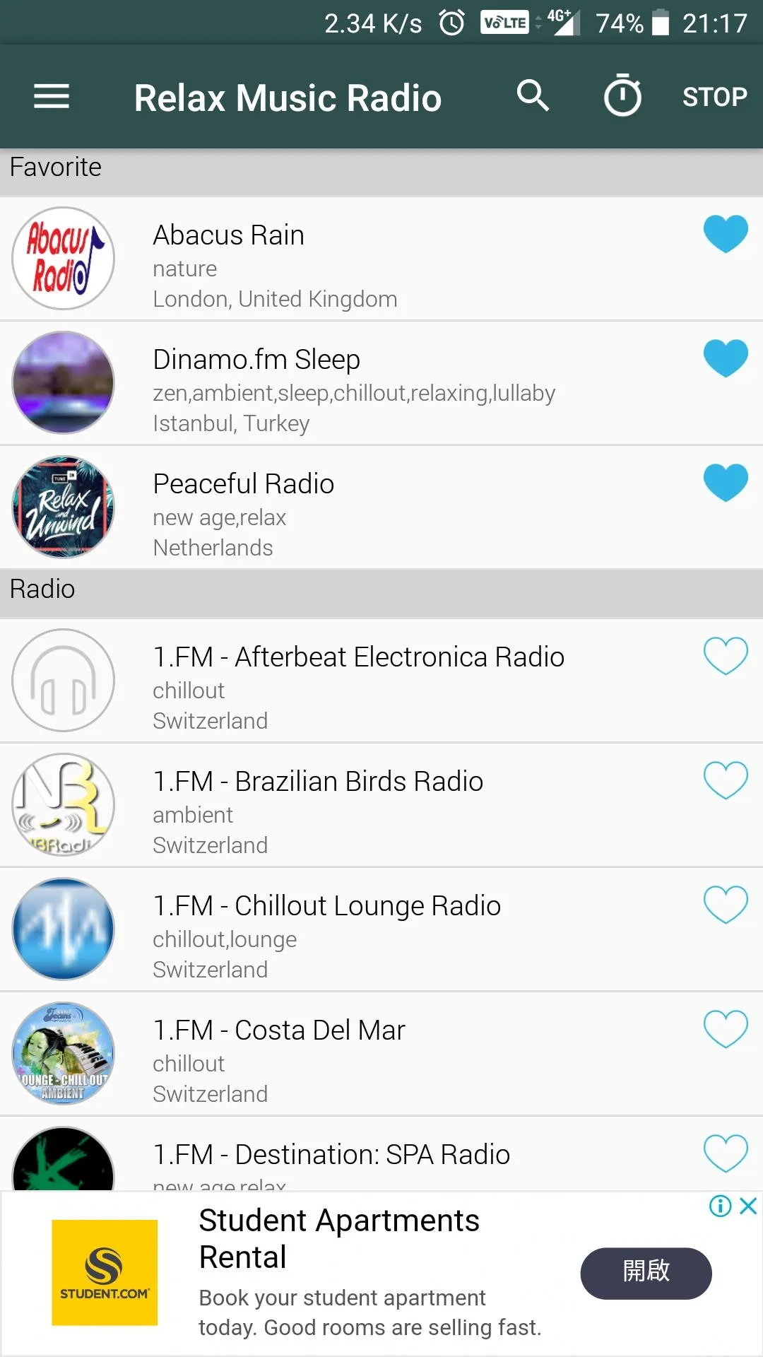 Relax Music Radio | Indus Appstore | Screenshot