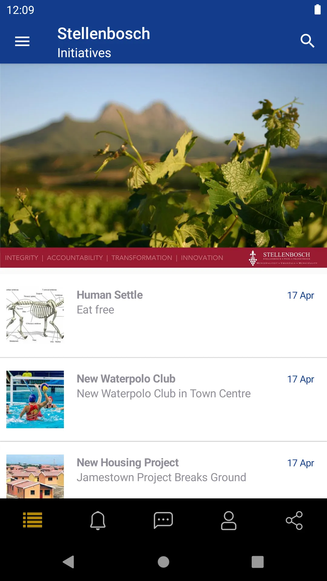 Stellenbosch Citizen App | Indus Appstore | Screenshot