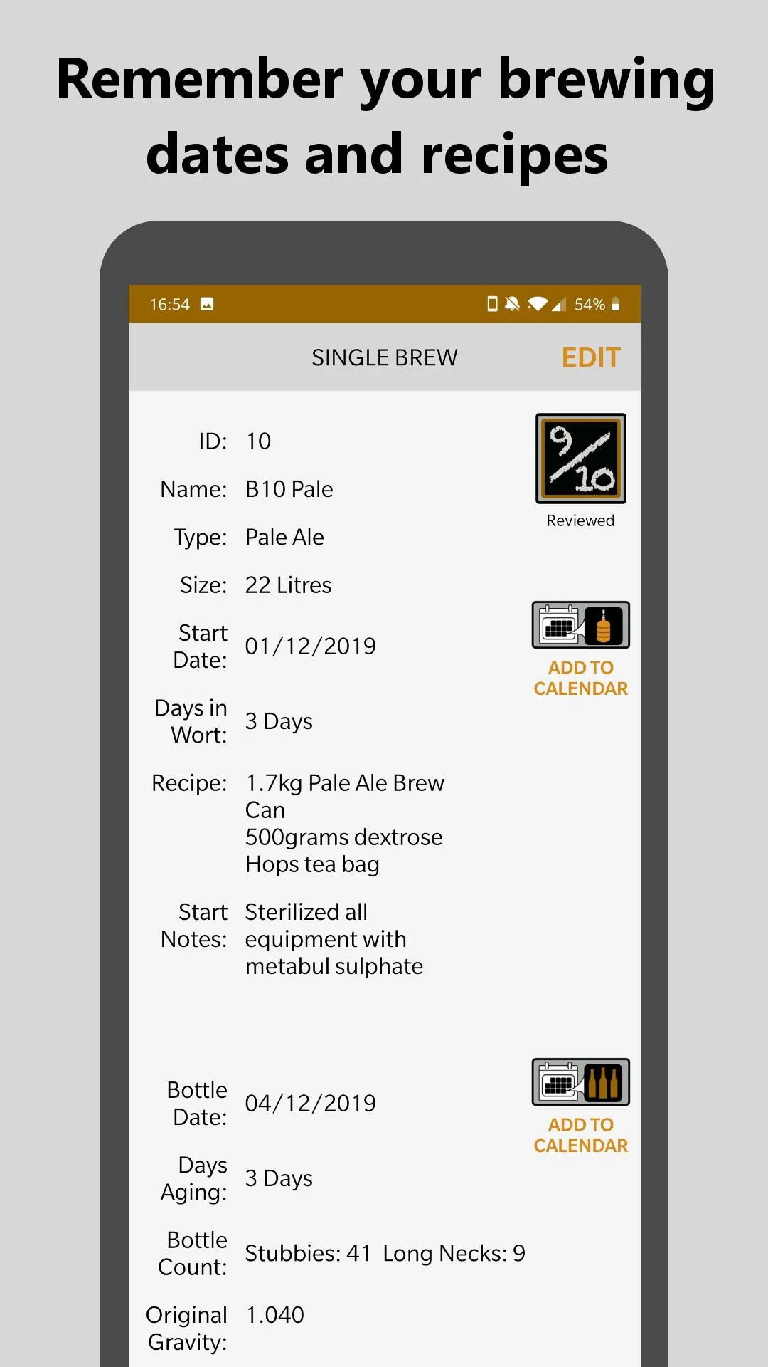 Brew Tracker | Indus Appstore | Screenshot