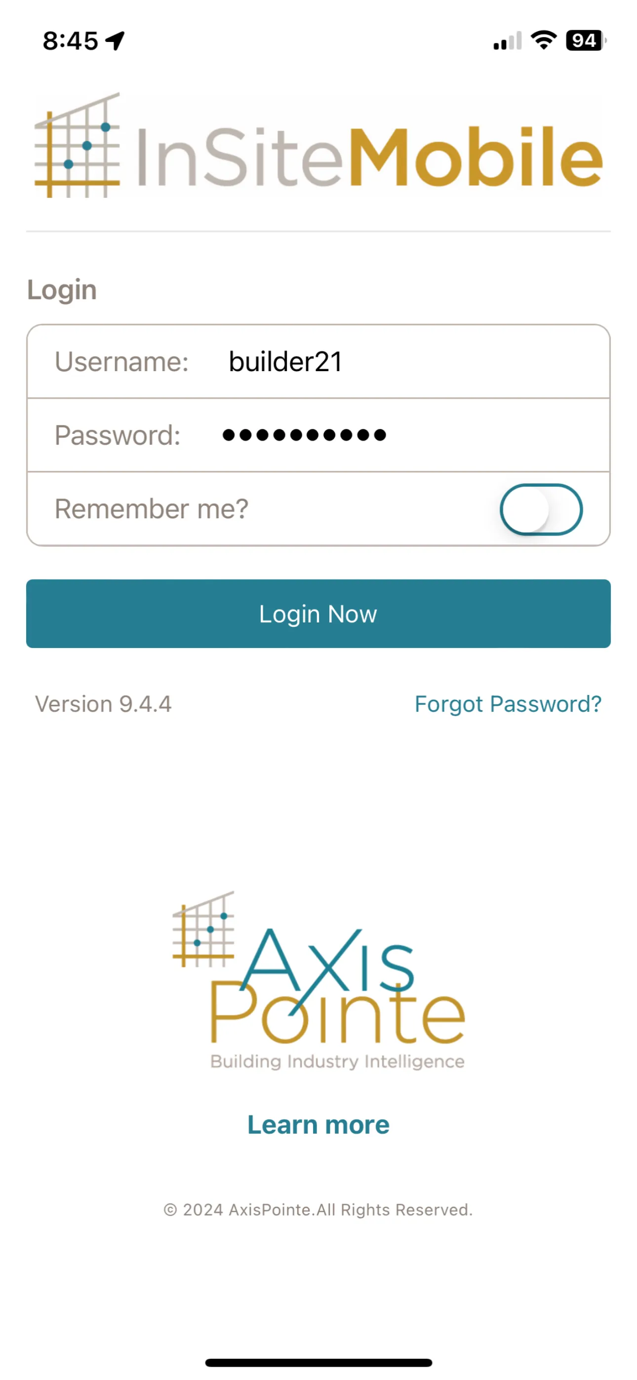 AxisPointe InSite Mobile | Indus Appstore | Screenshot