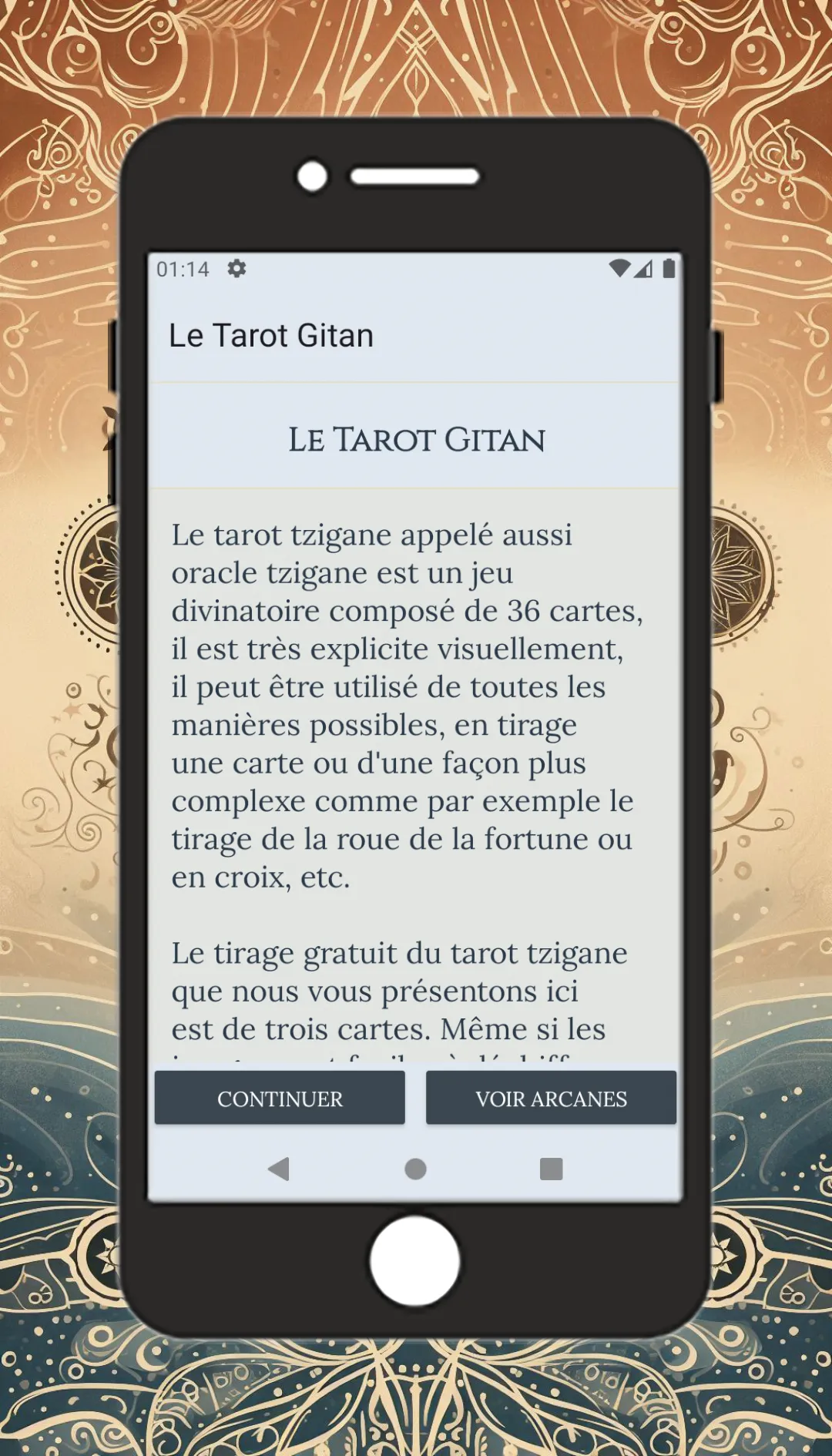 Le Tarot Gitan | Indus Appstore | Screenshot