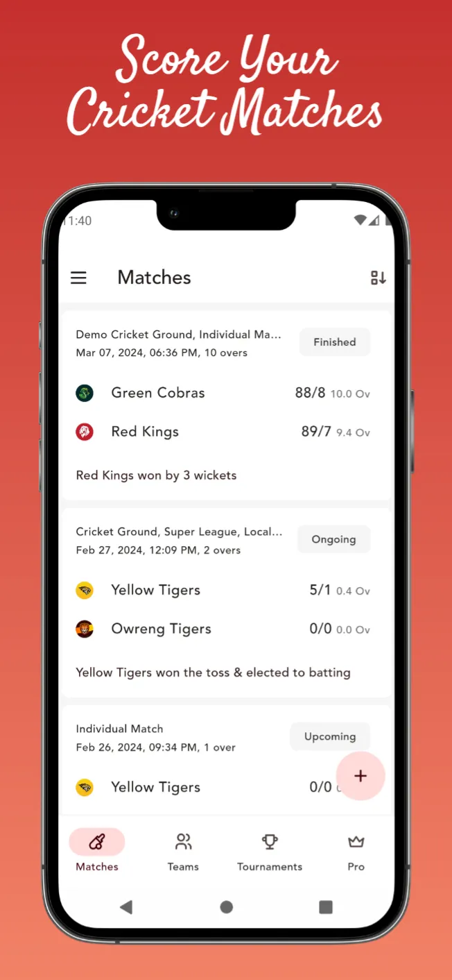 CricScorer-Cricket Scoring App | Indus Appstore | Screenshot