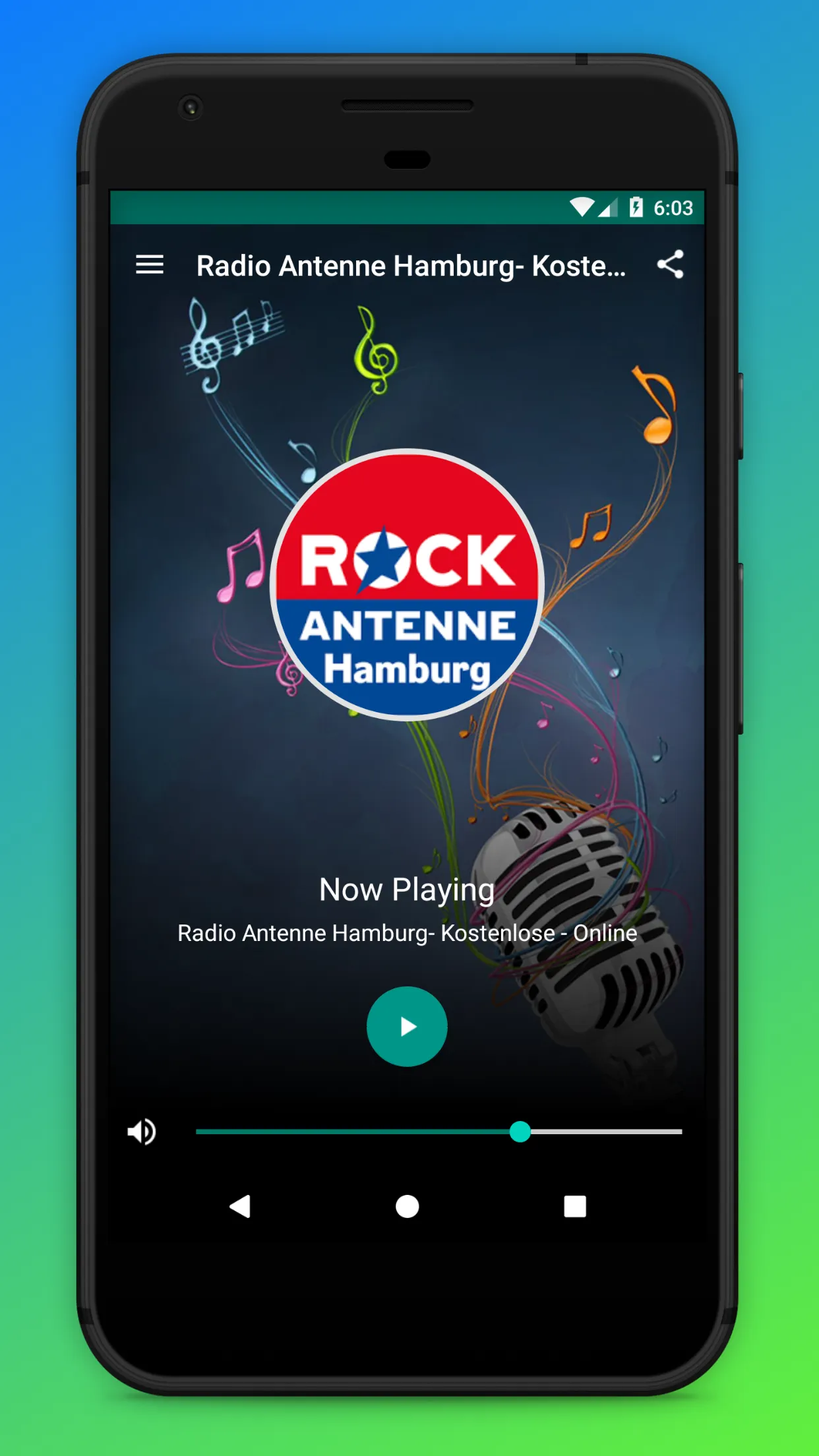 Radio Rock Antenne Hamburg App | Indus Appstore | Screenshot