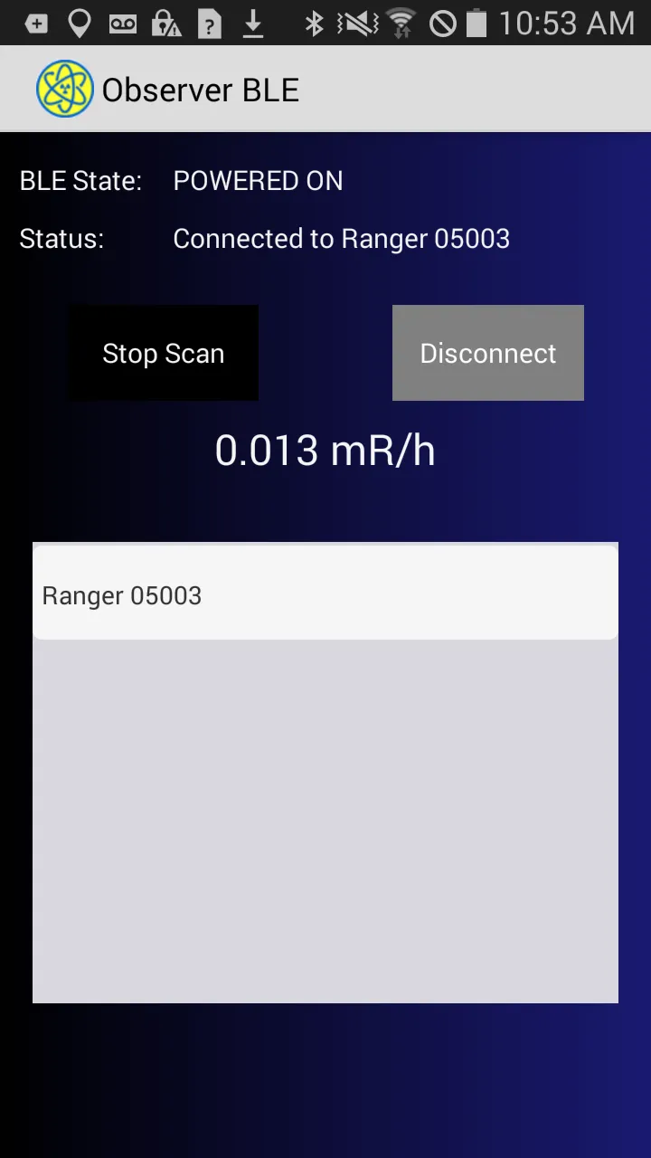 Radiation Alert® Observer BLE | Indus Appstore | Screenshot