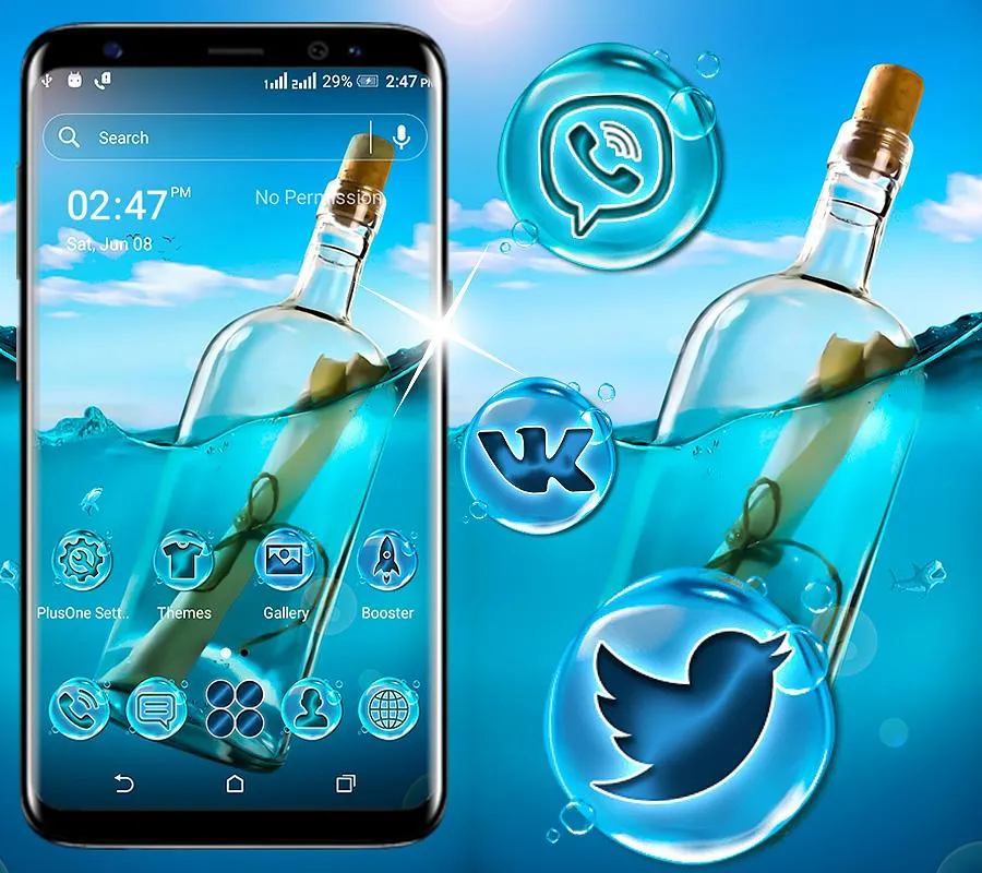 Message in a Bottle Sea Theme | Indus Appstore | Screenshot