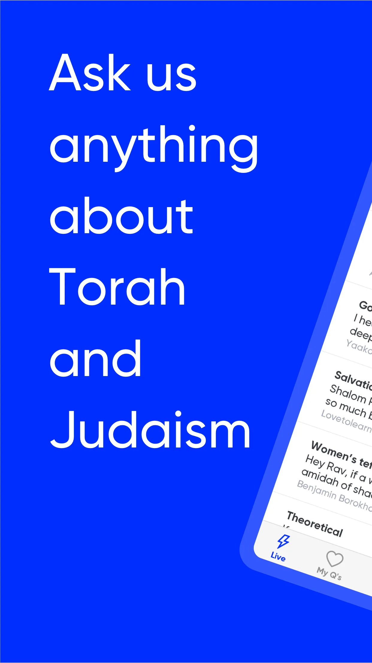 InstaRabbi - Torah Q&A | Indus Appstore | Screenshot