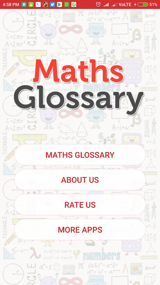 Maths Glossary | Indus Appstore | Screenshot