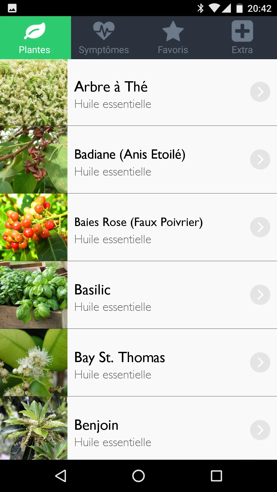 AromaGuide Huiles essentielles | Indus Appstore | Screenshot