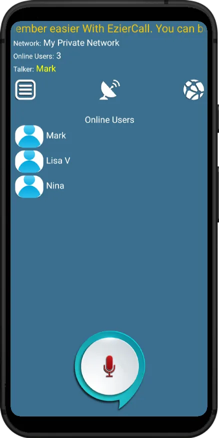 eZierCall Online Walkie Talkie | Indus Appstore | Screenshot