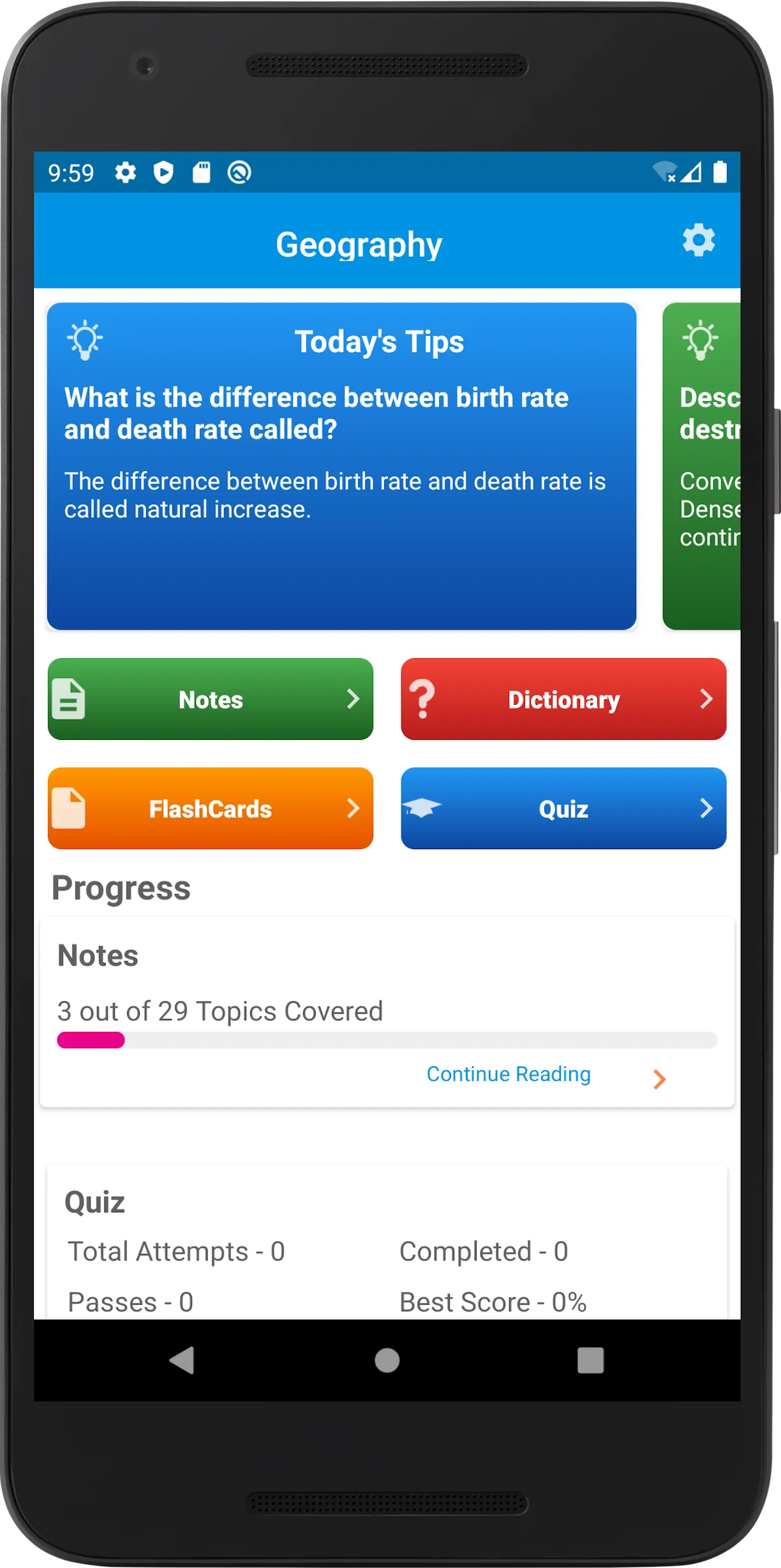 GCSE Geography | Indus Appstore | Screenshot