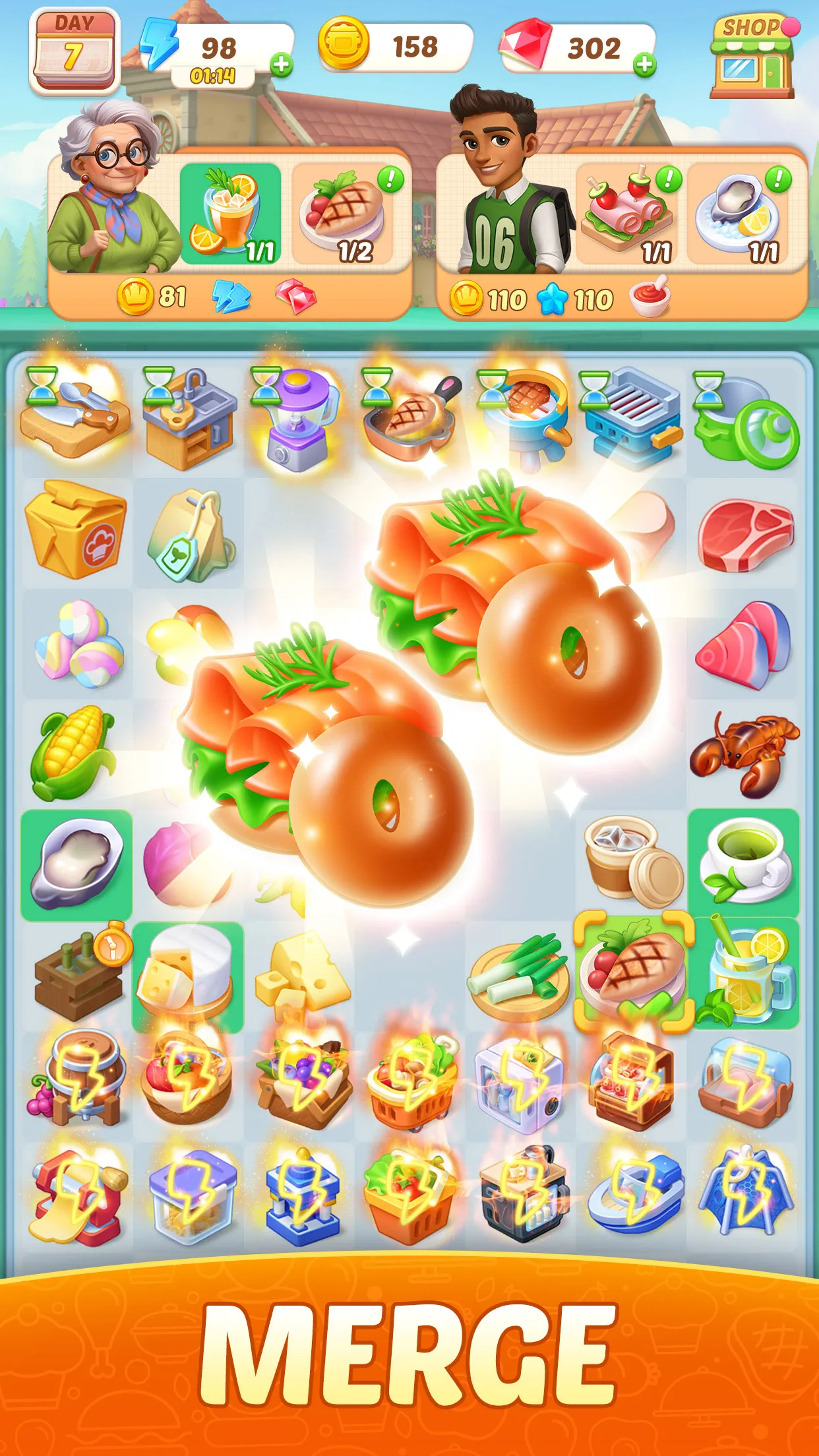 Flambé: Merge & Cook | Indus Appstore | Screenshot