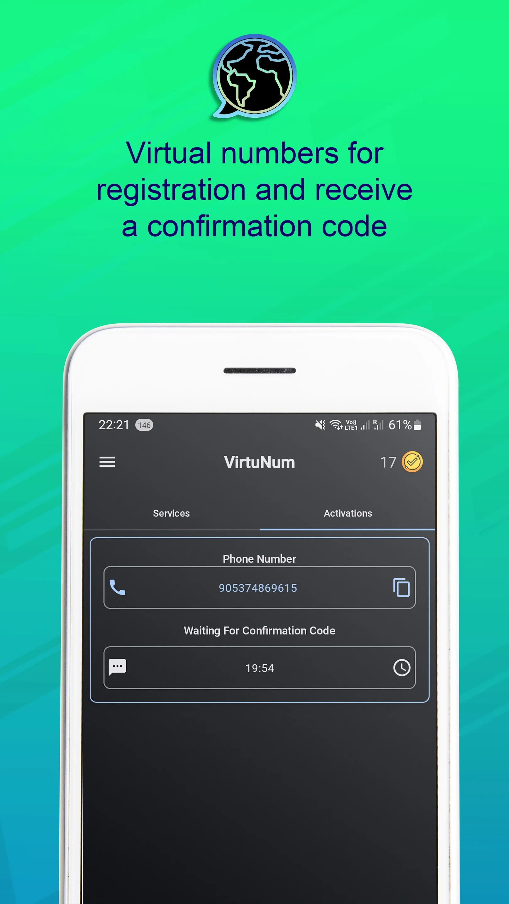 VirtuNum - Virtual Number | Indus Appstore | Screenshot