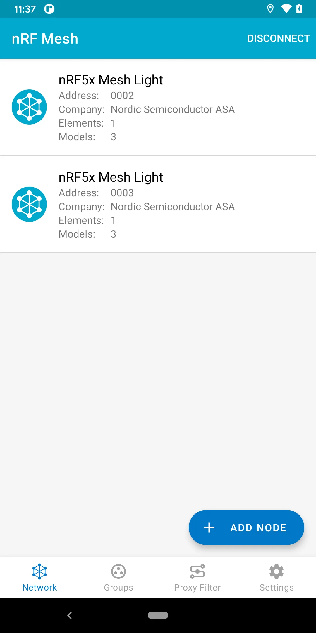 nRF Mesh | Indus Appstore | Screenshot