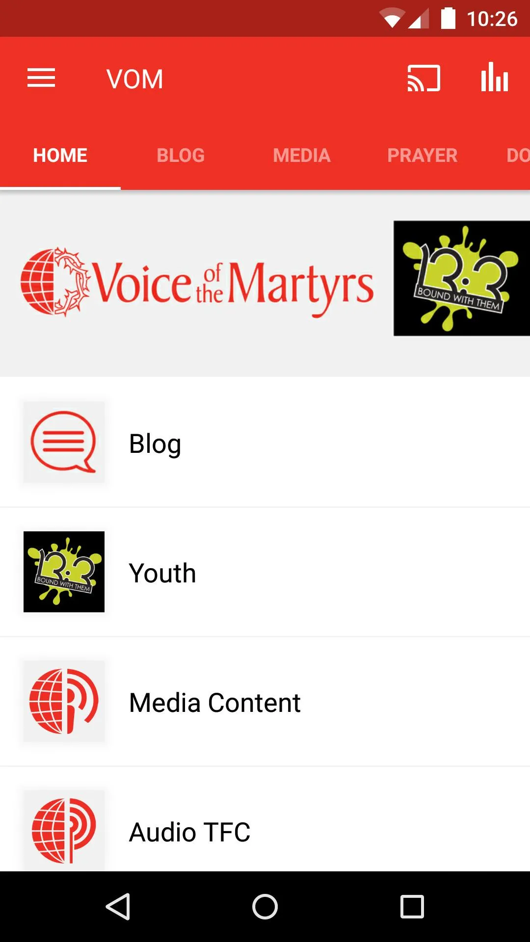 Voice of the Martyrs Australia | Indus Appstore | Screenshot