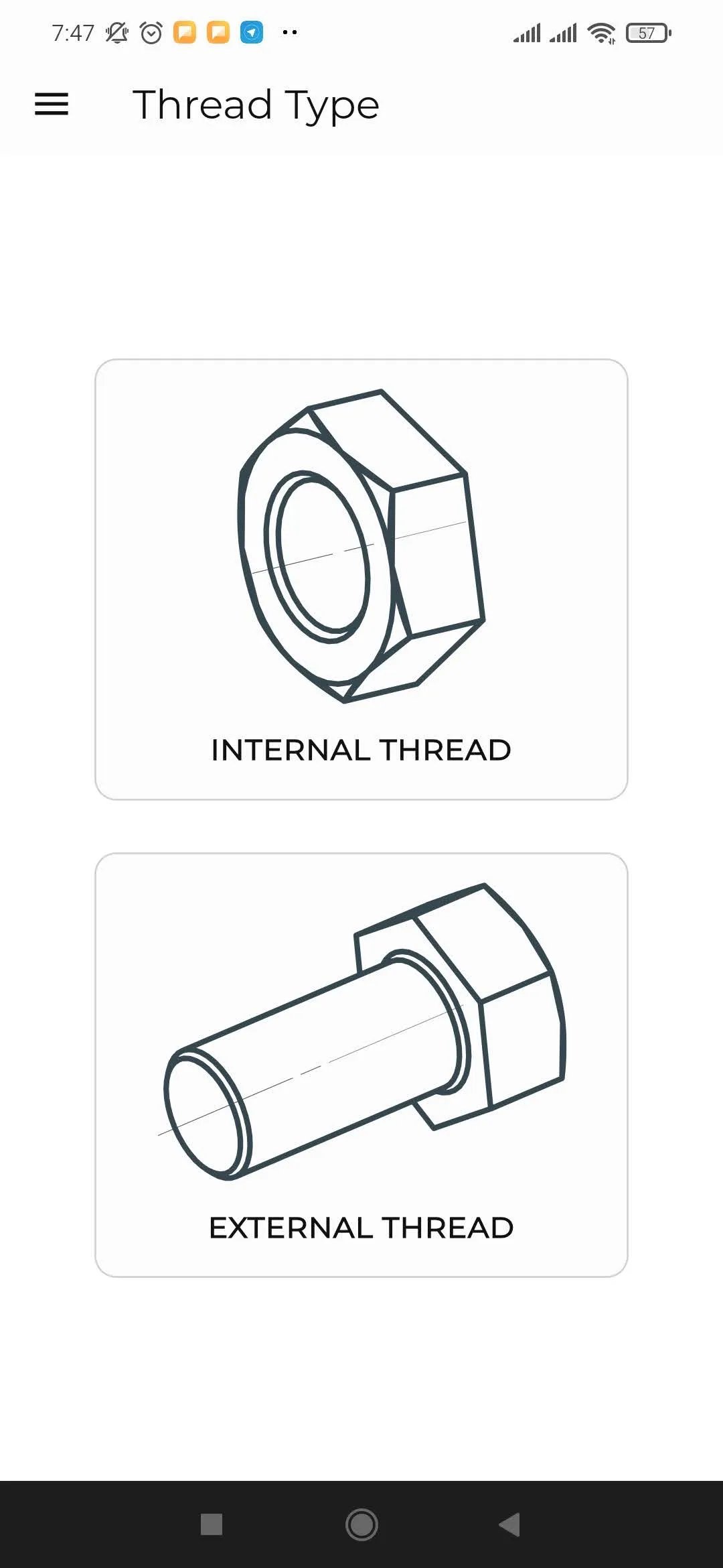 Metric & Inch Thread Tolerance | Indus Appstore | Screenshot