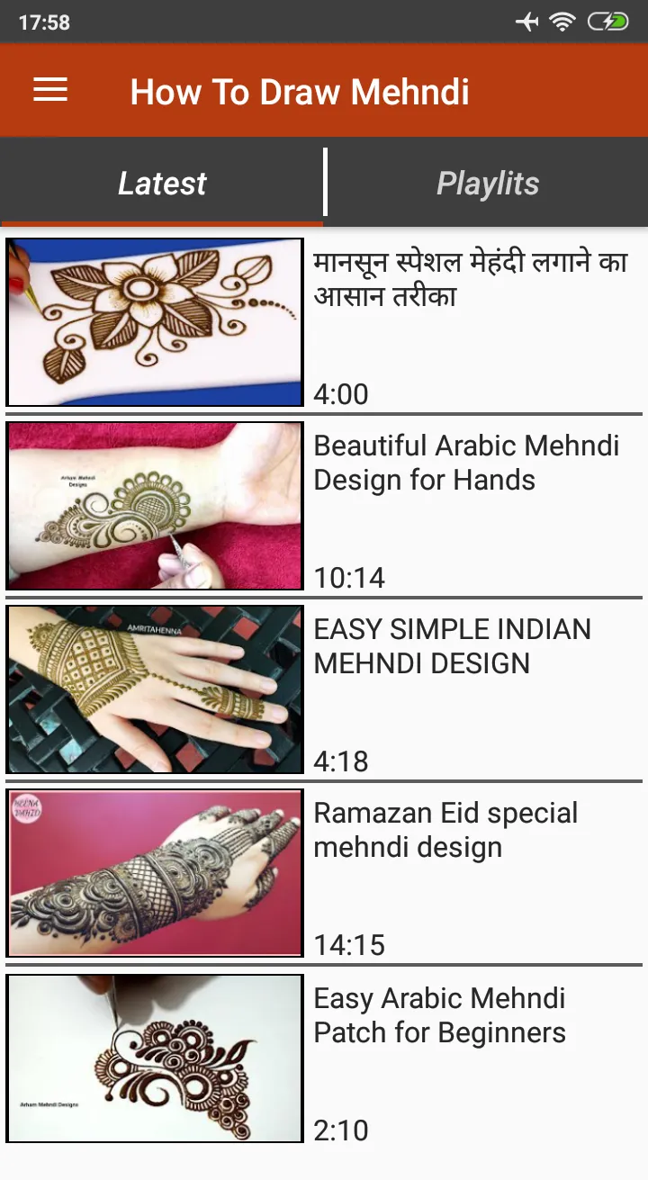 How To Draw Mehndi Videos | Indus Appstore | Screenshot