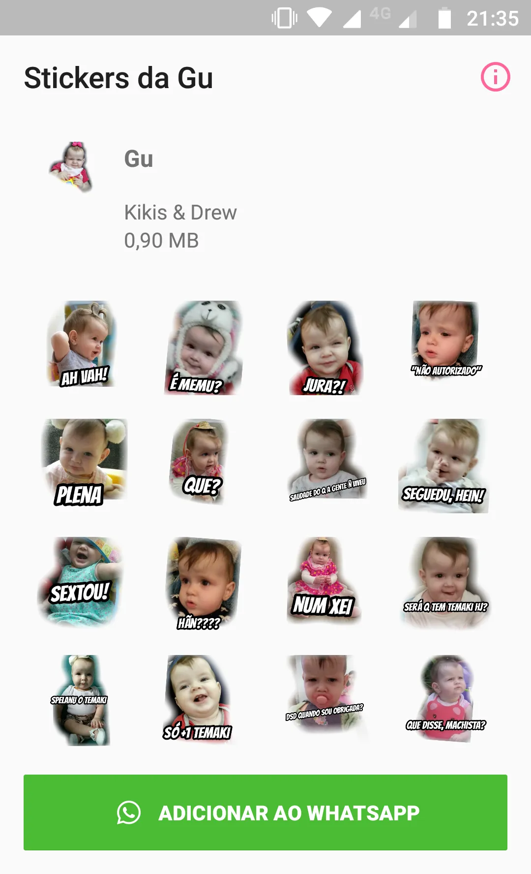 Stickers da Gu | Indus Appstore | Screenshot