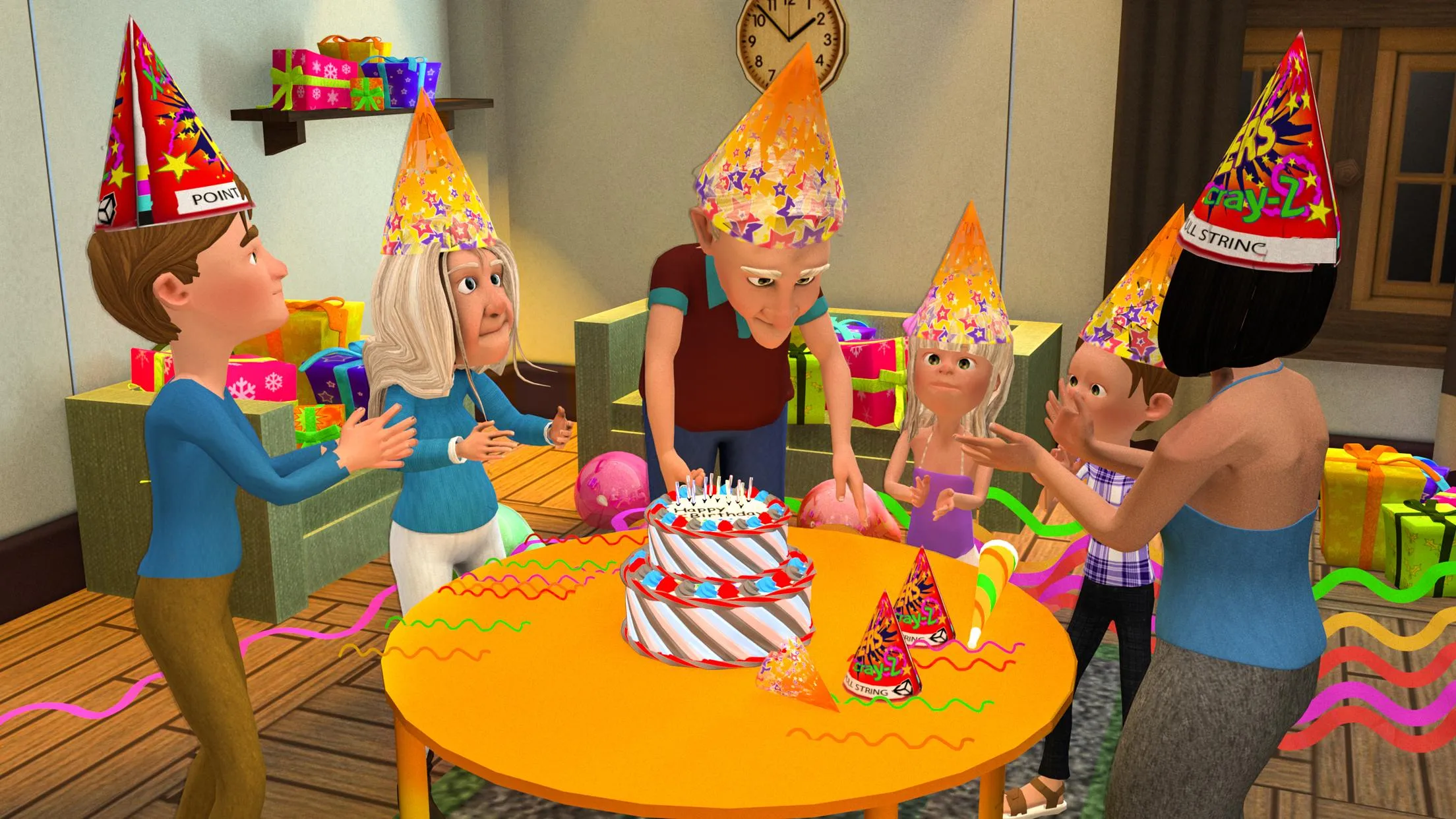 Super Grandpa Birthday Party3D | Indus Appstore | Screenshot