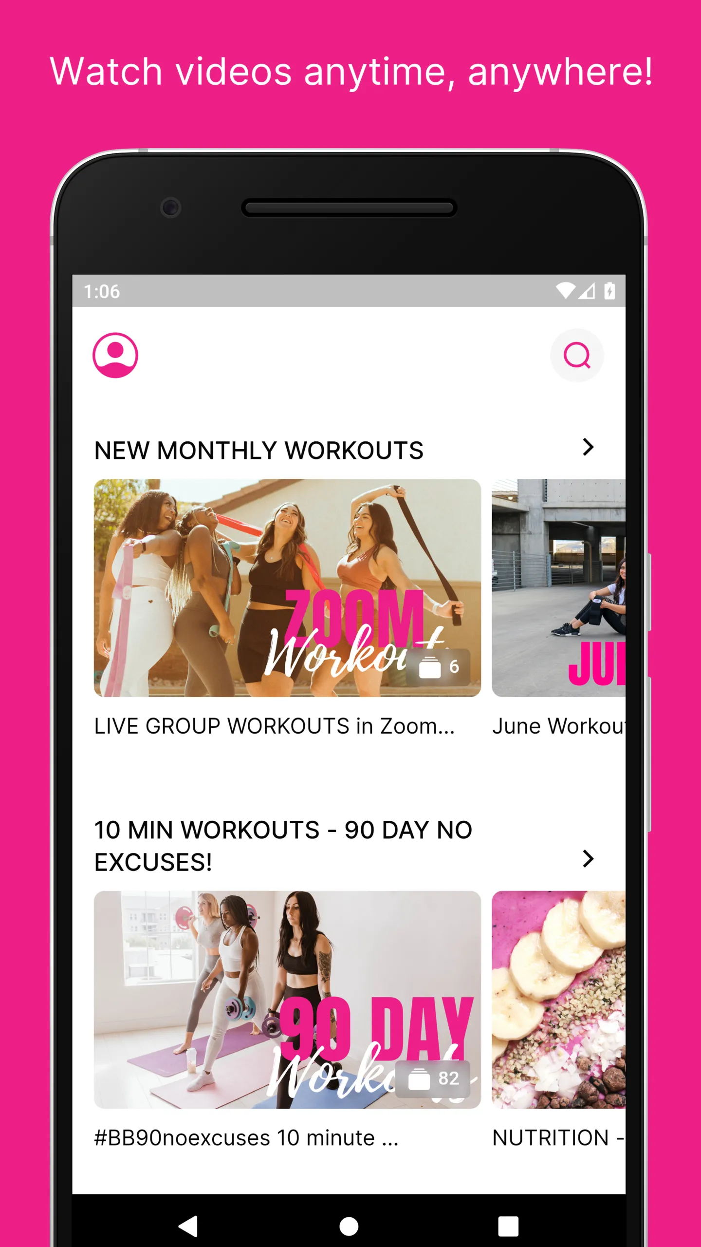 Booty Bands & Barbells App | Indus Appstore | Screenshot