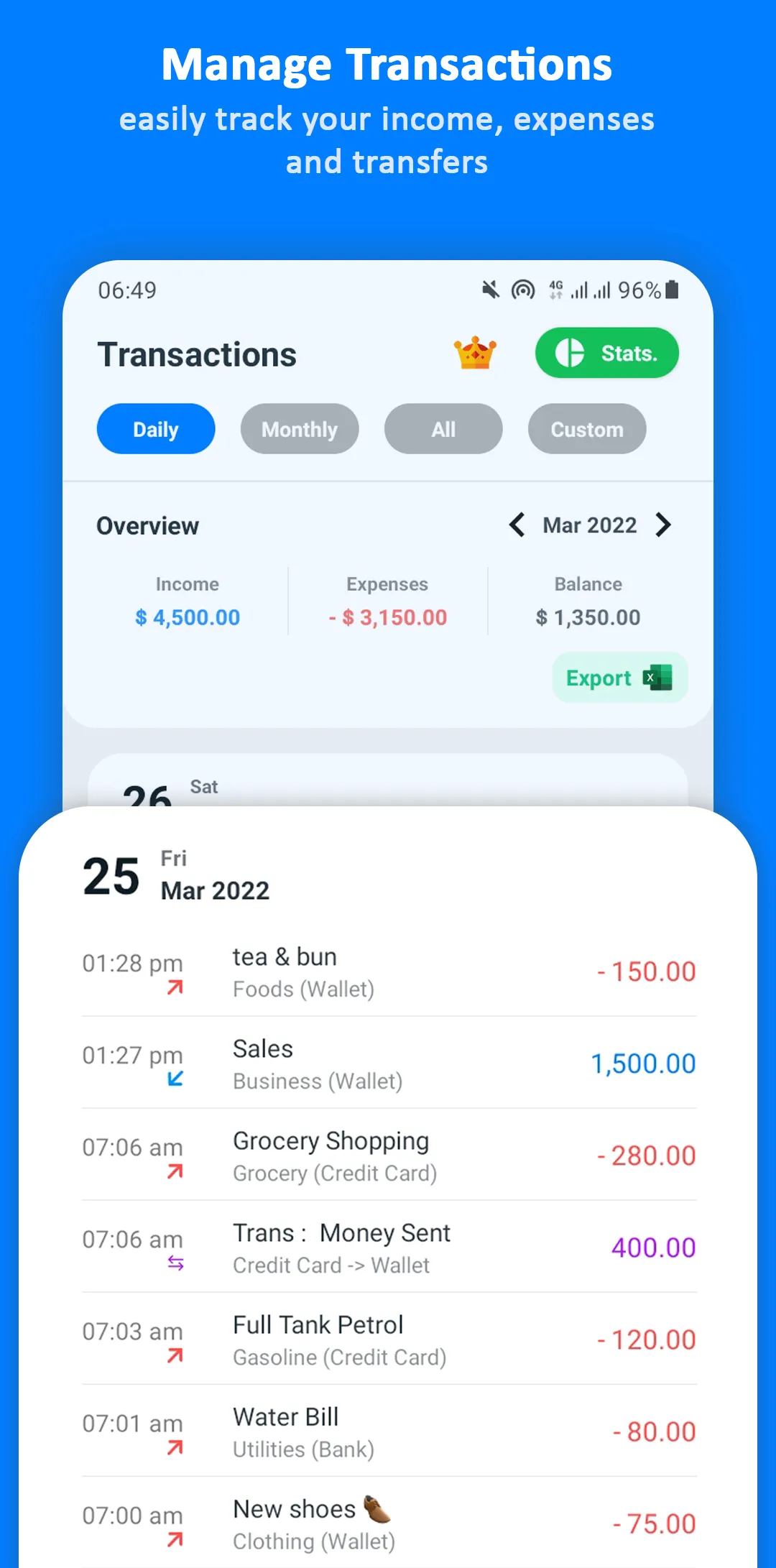 Money Manager Expense Tracker | Indus Appstore | Screenshot