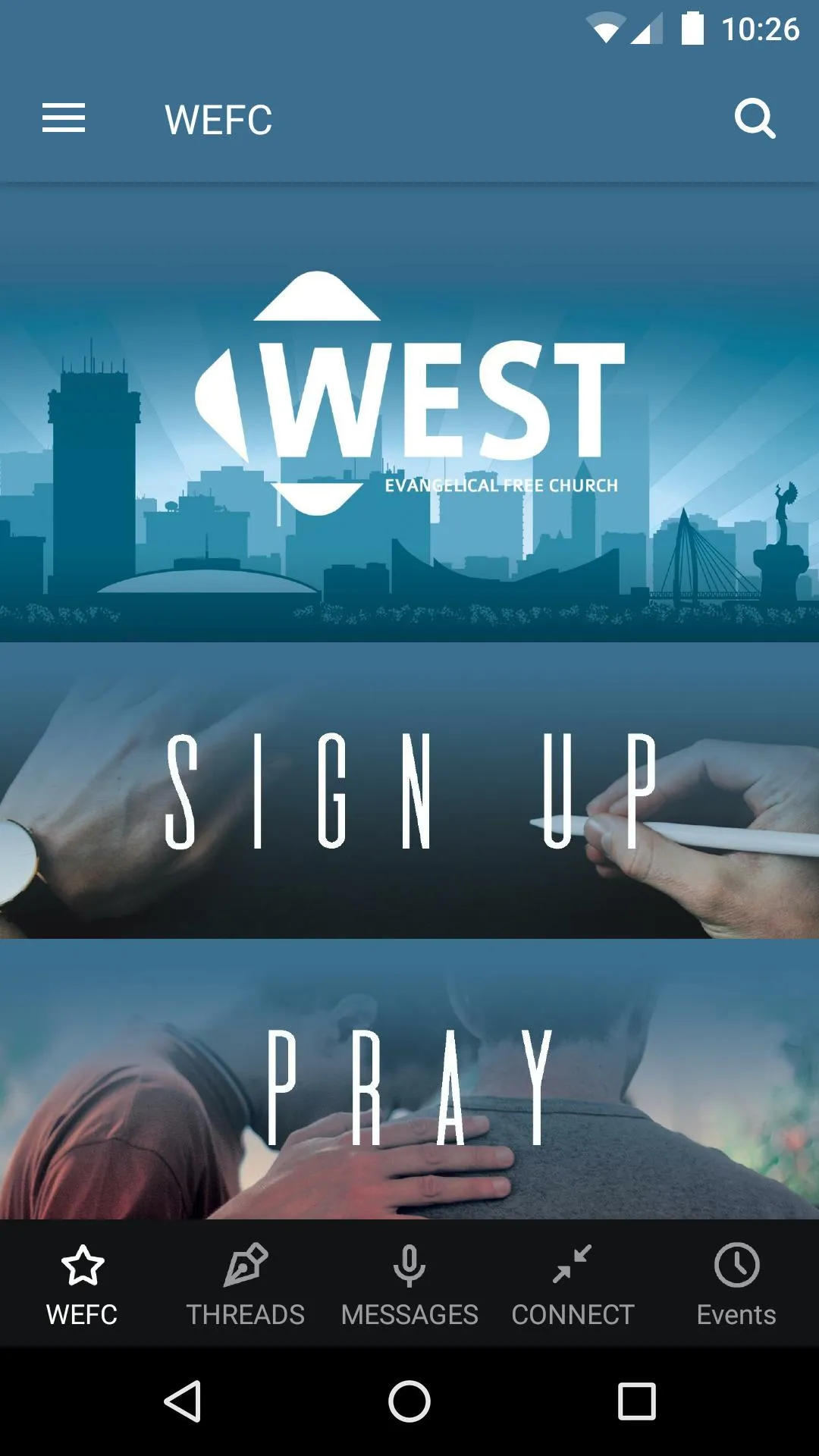 West Evangelical Free Church | Indus Appstore | Screenshot