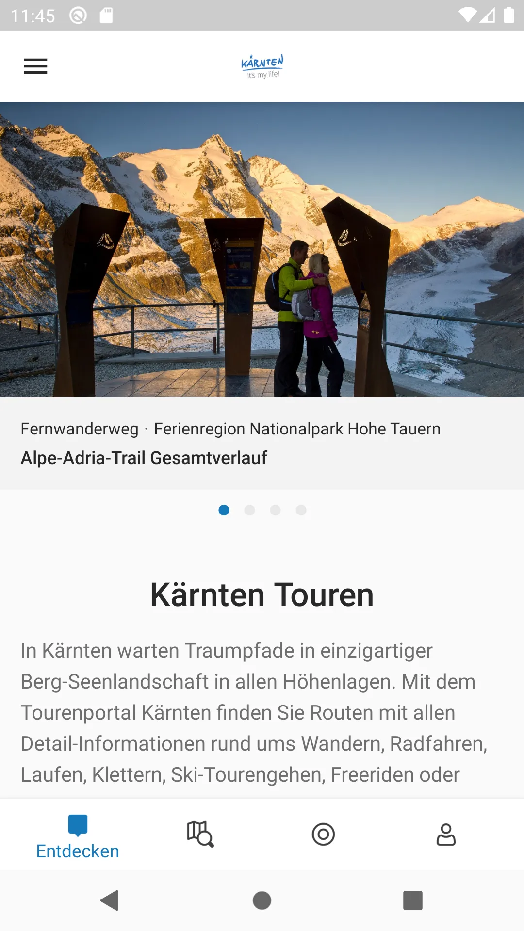 Kärnten Touren | Indus Appstore | Screenshot