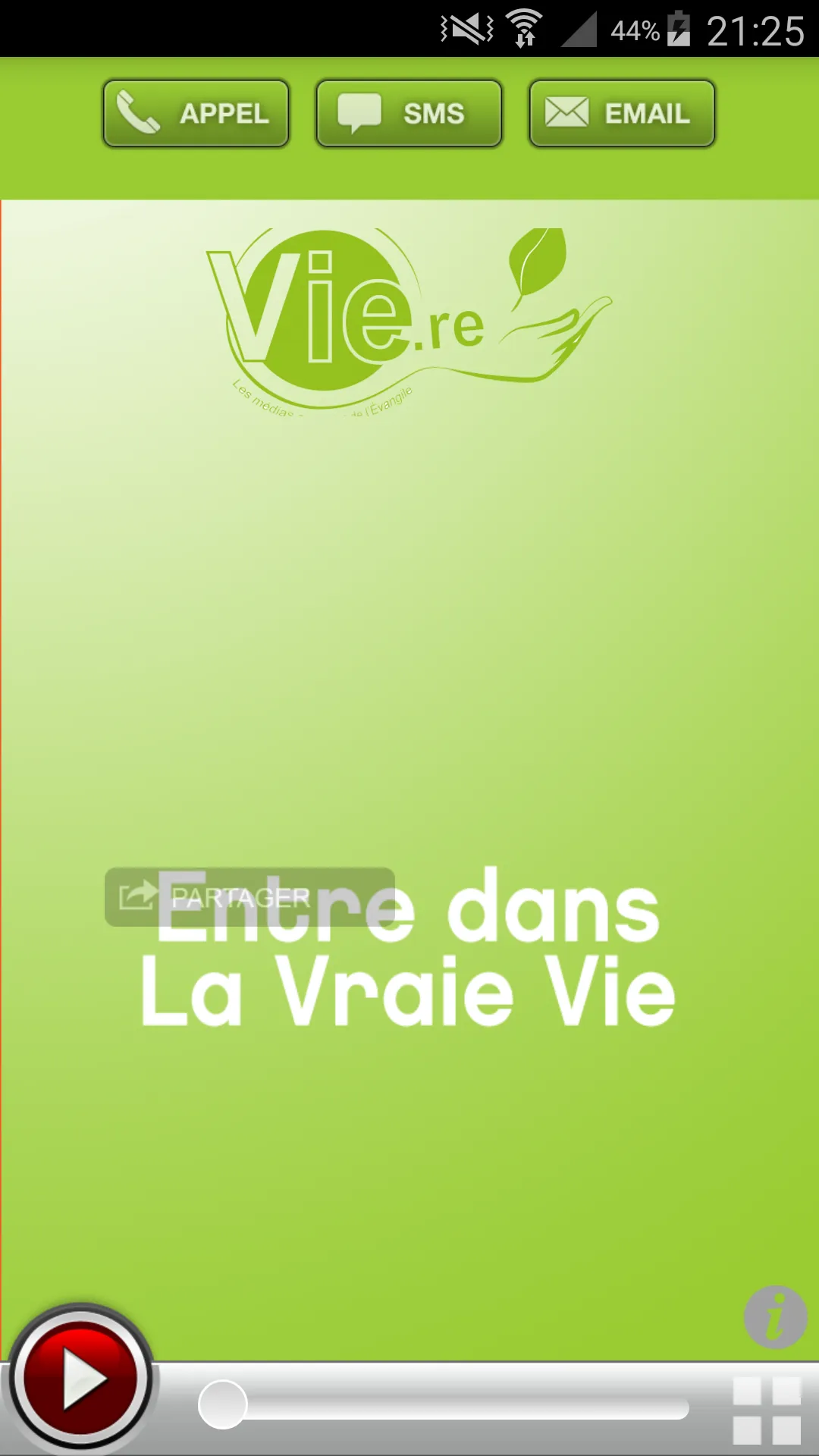 Radio Vie | Indus Appstore | Screenshot