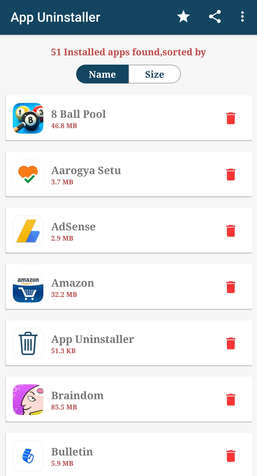 App Uninstaller (Remove Apps) | Indus Appstore | Screenshot