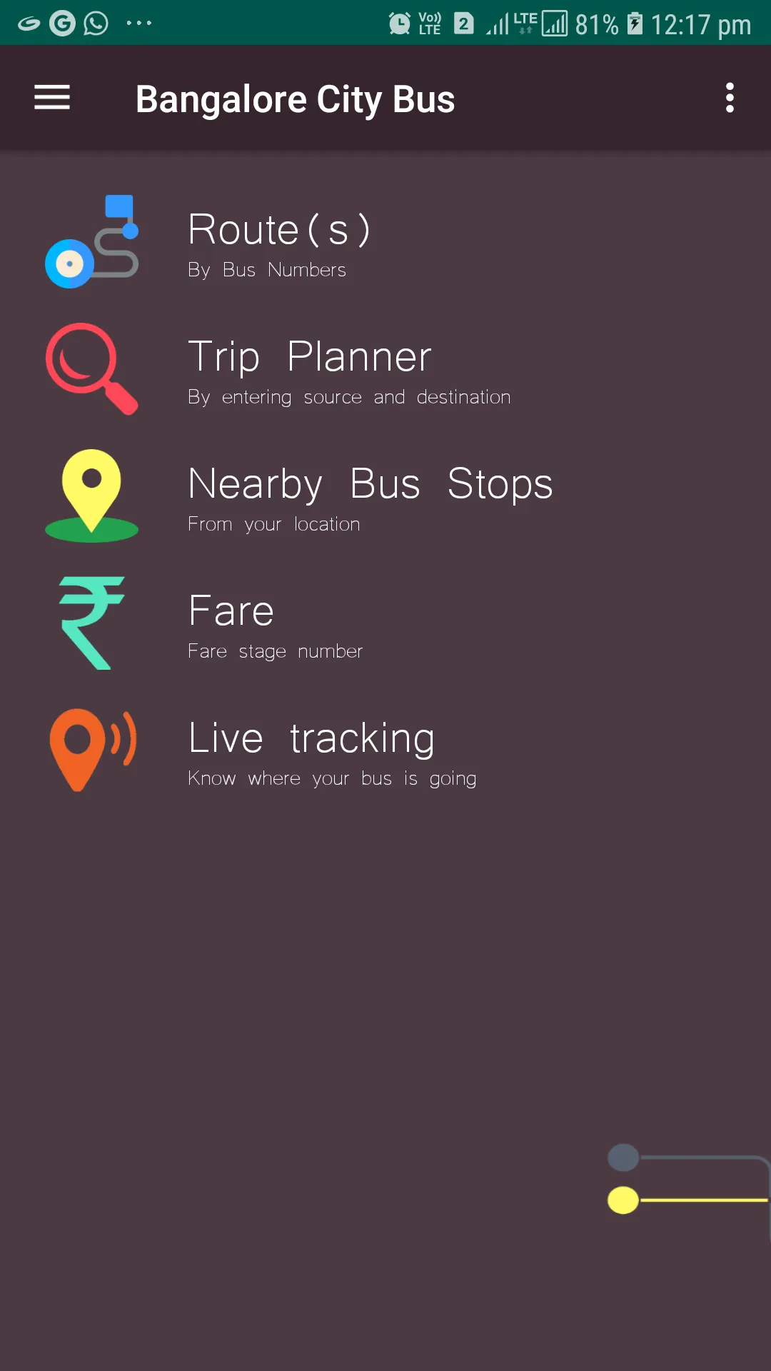 Bangalore City  Bus | Indus Appstore | Screenshot