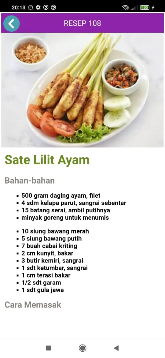 Aneka Resep Ayam Offline | Indus Appstore | Screenshot