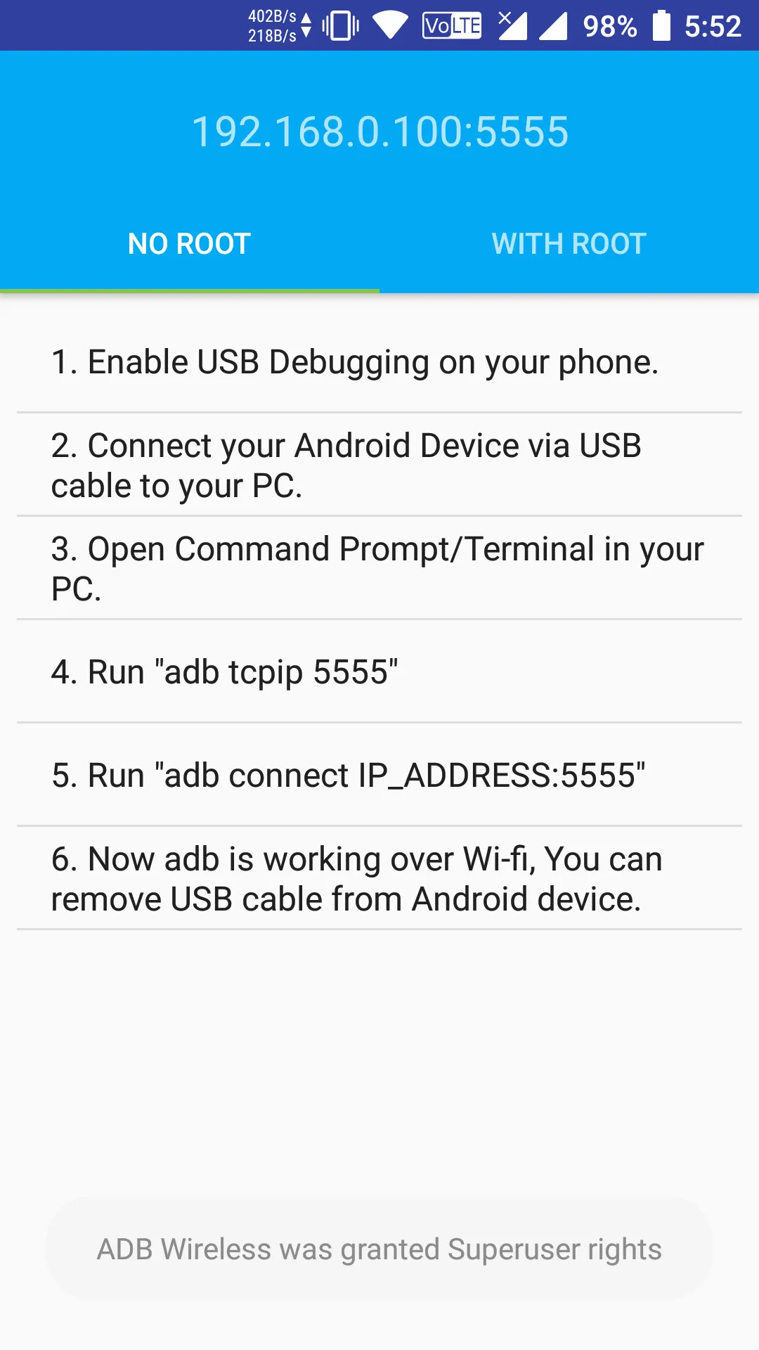 ADB Wireless (with & without r | Indus Appstore | Screenshot